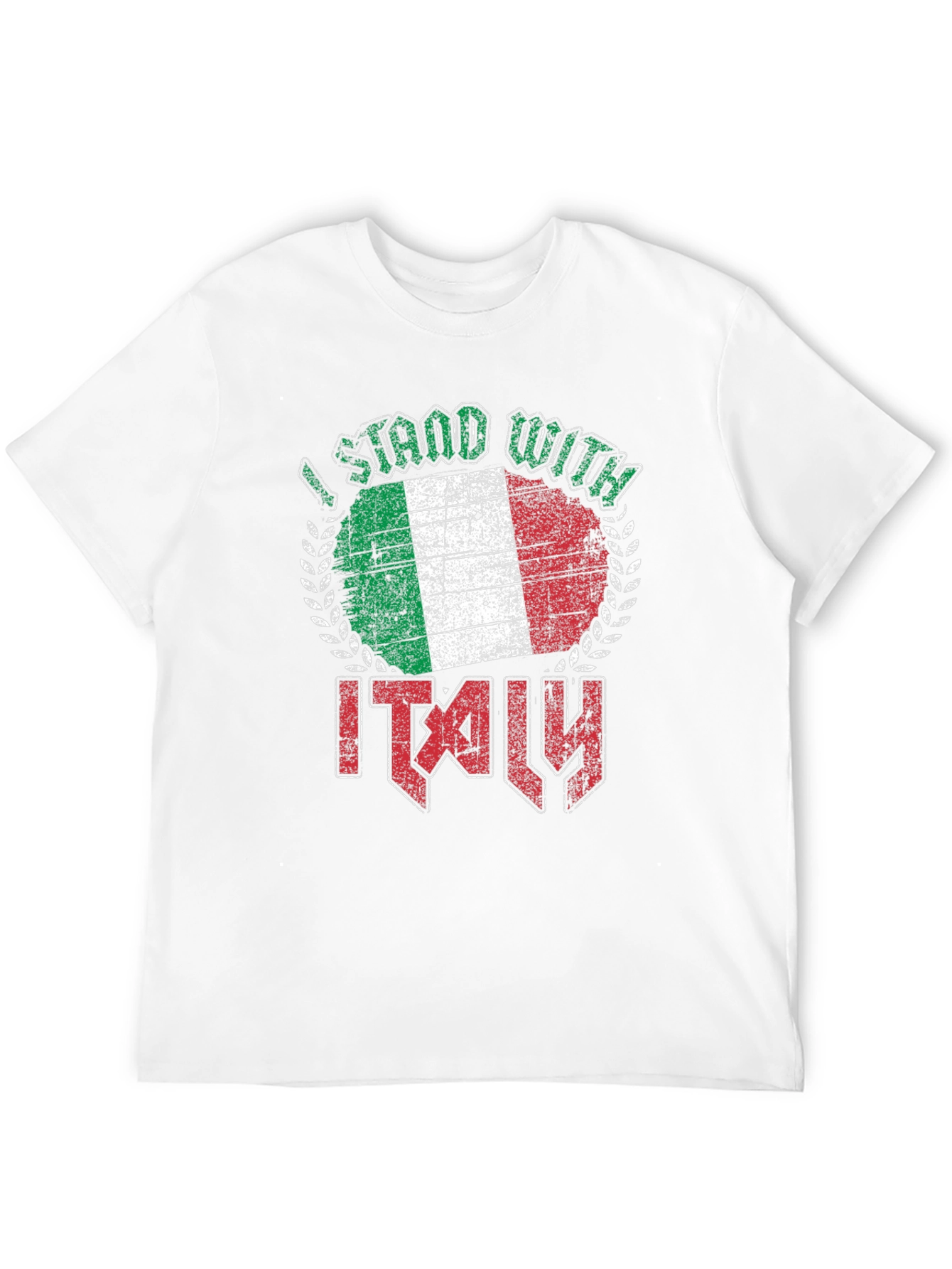 I Stand With Italy Flag Graphic T-Shirt