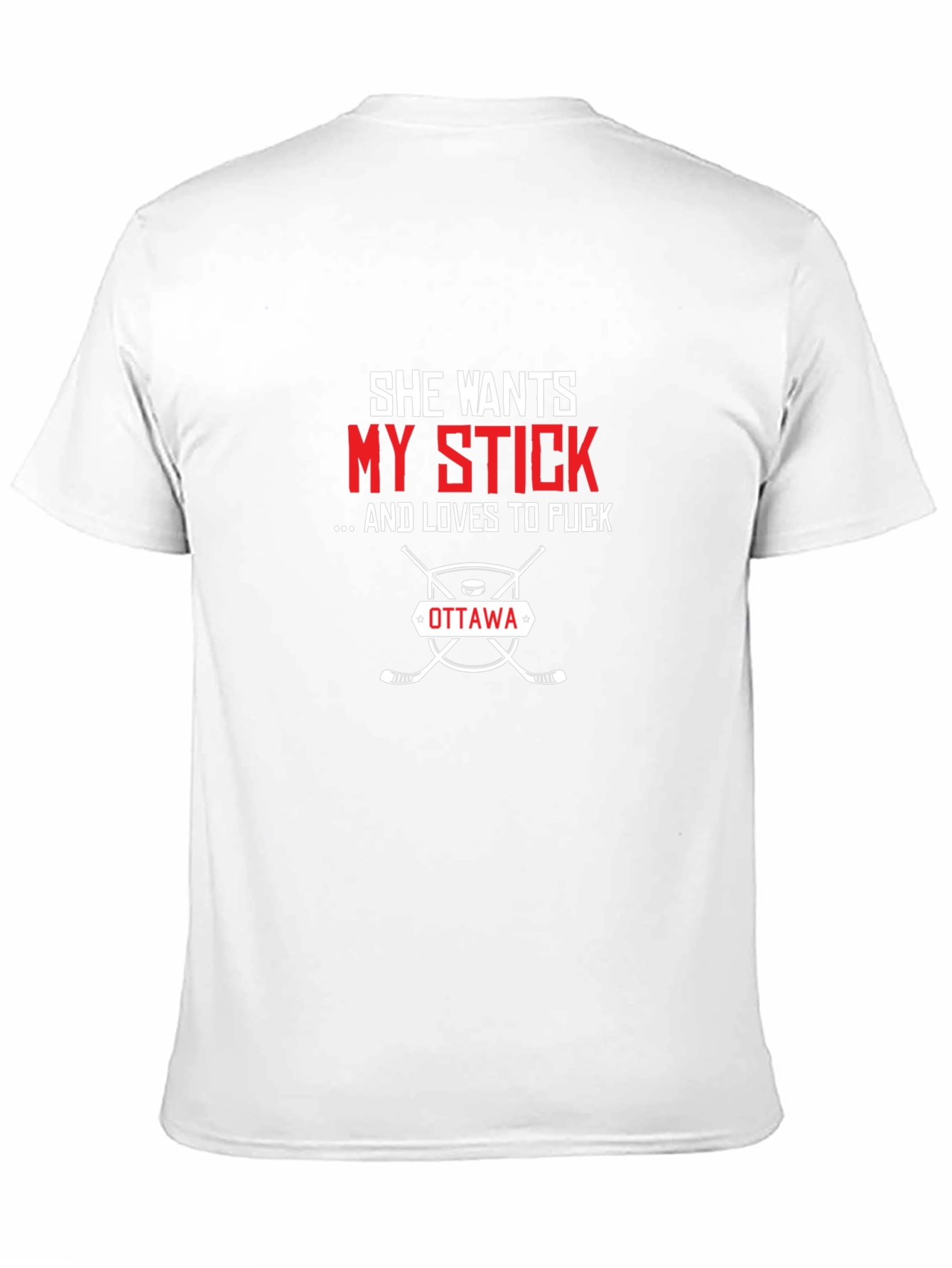 She Wants My Stick Ottawa Hockey T-Shirt