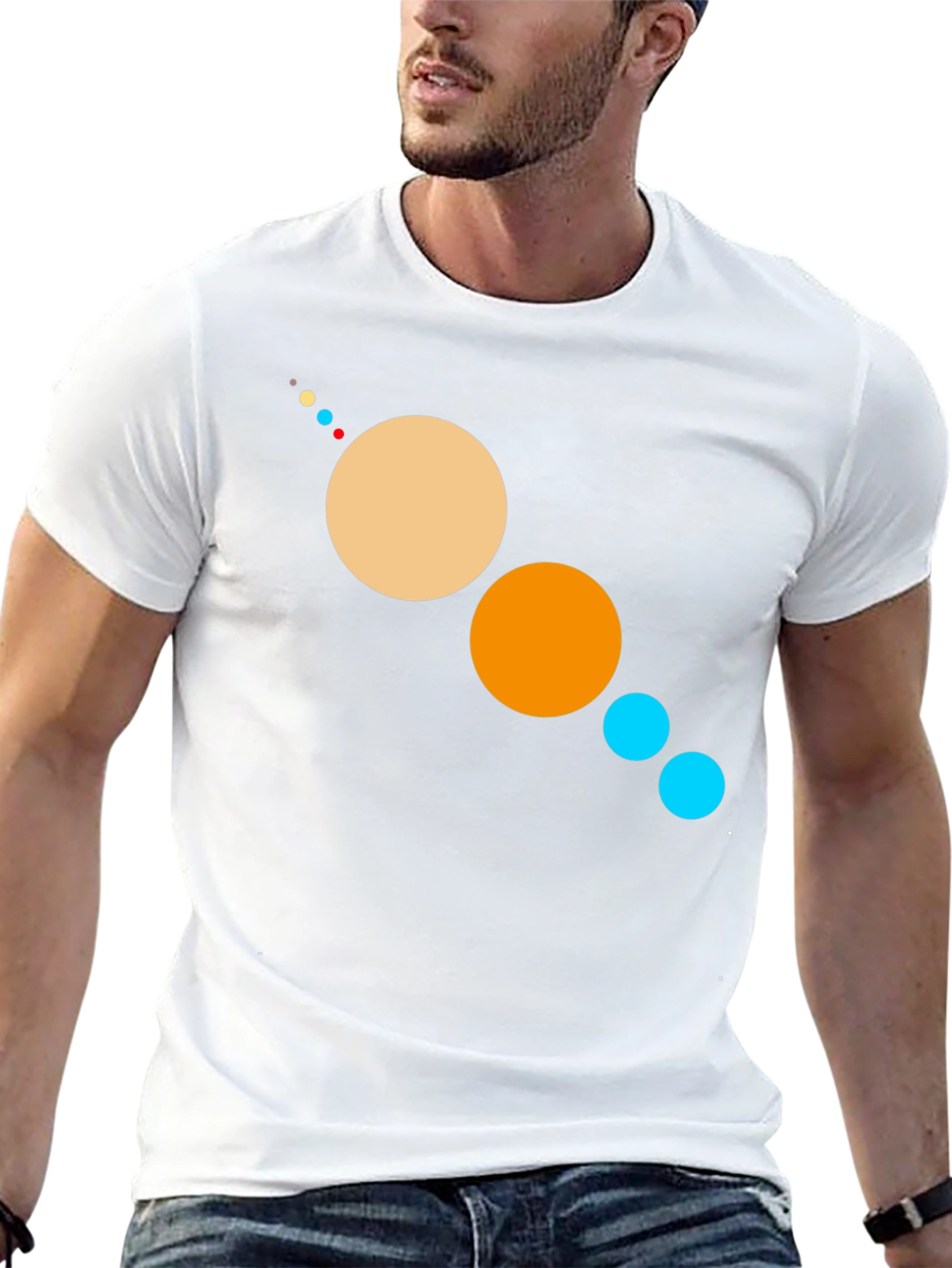 Planetary System Graphic Black T-Shirt