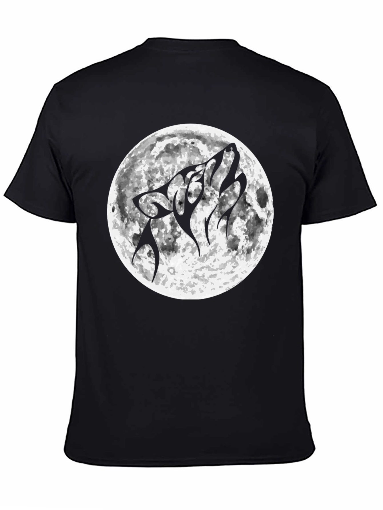 Wolf Moon Graphic Tee - Mens Black T-Shirt