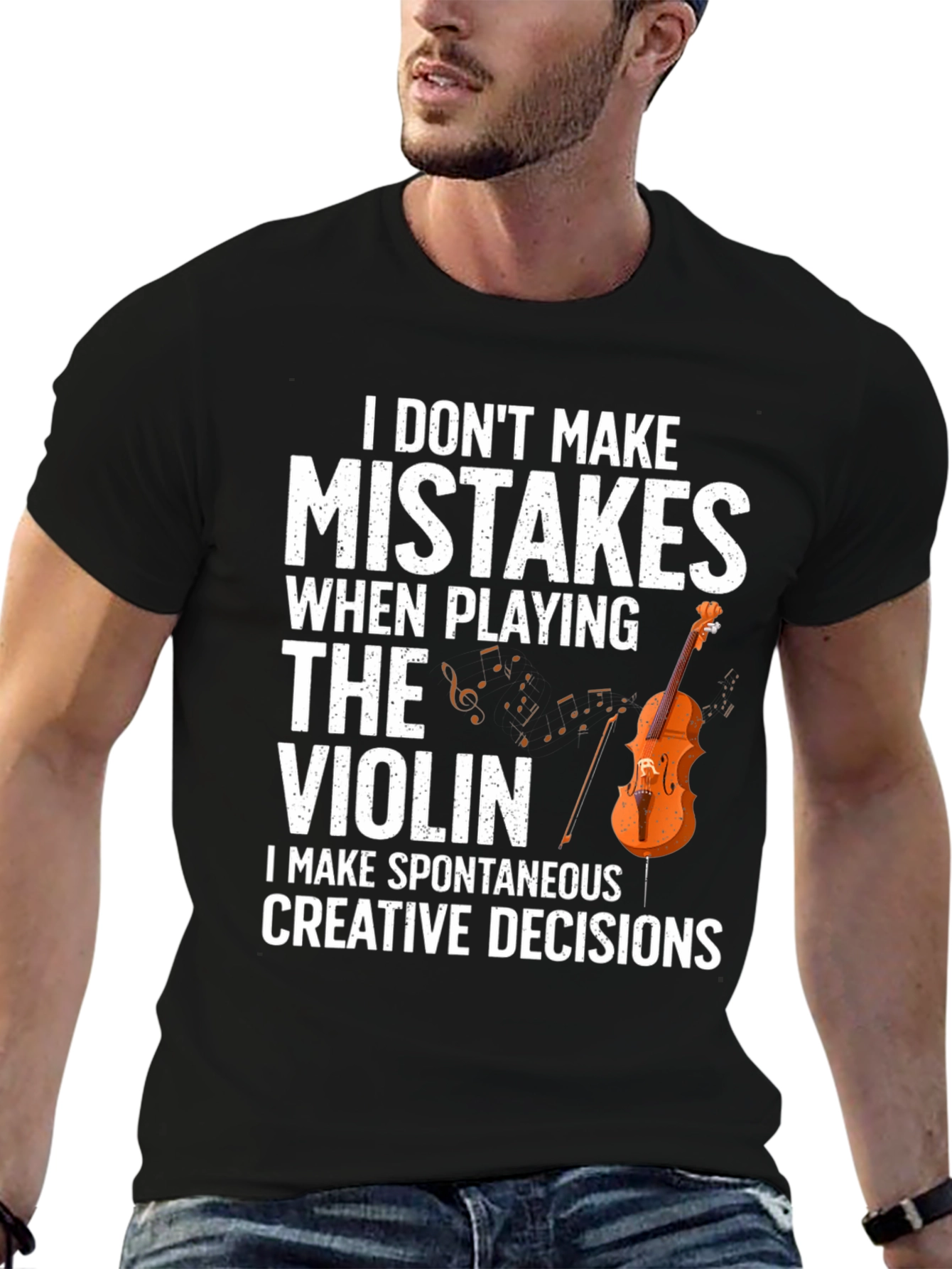 Funny Violinist T-Shirt - I Dont Make Mistakes