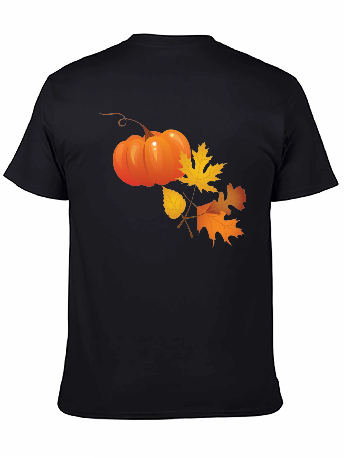 Autumn Pumpkin & Leaves Graphic Tee