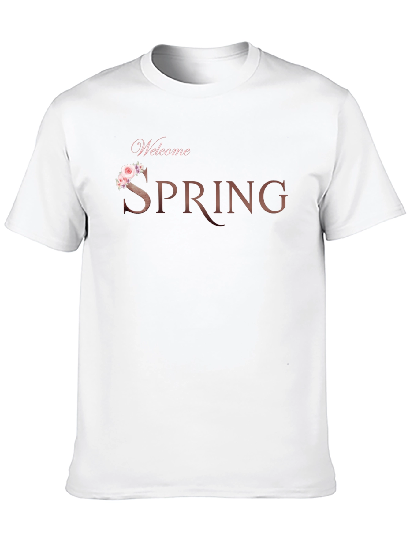 Welcome Spring Black T-Shirt