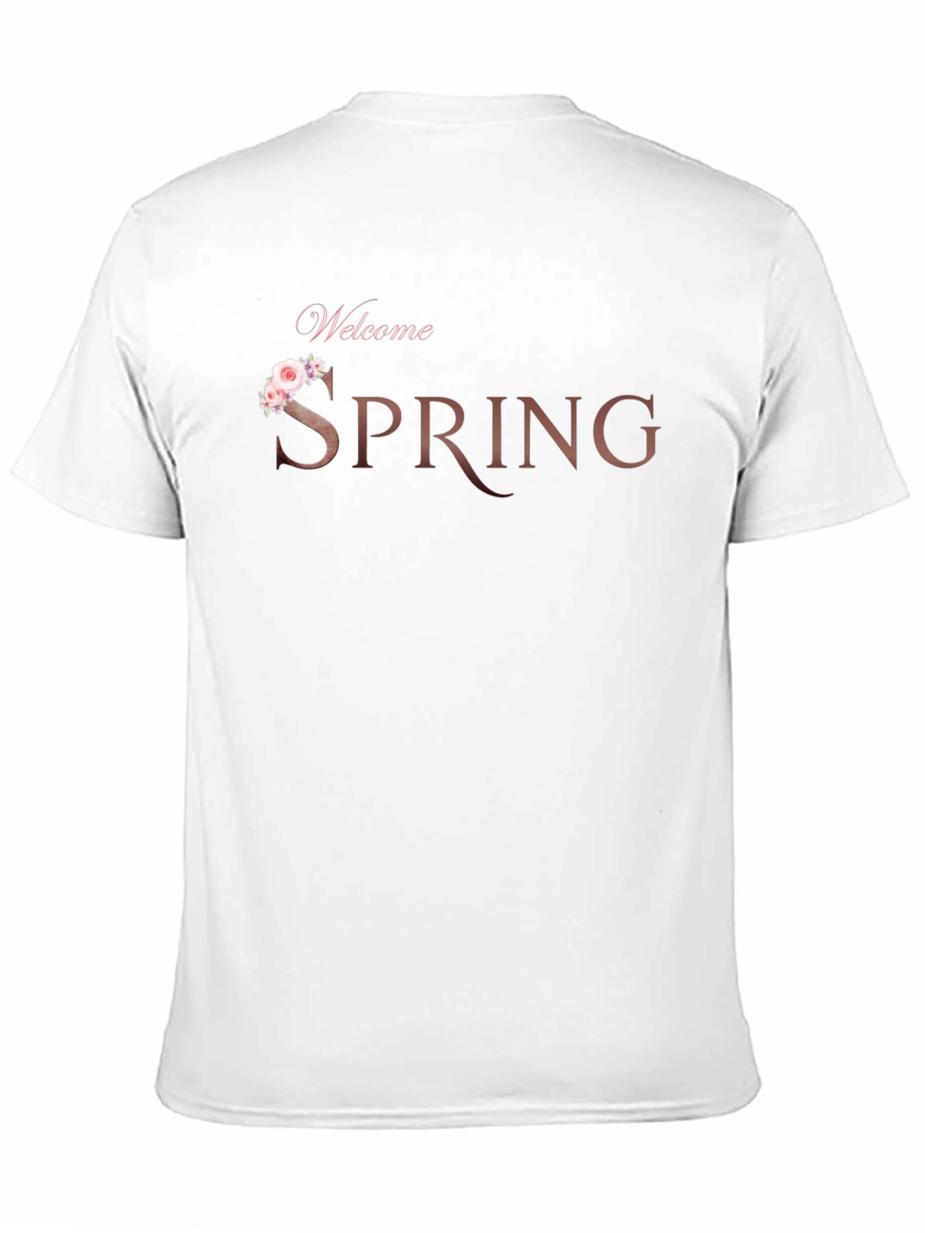 Welcome Spring Black T-Shirt
