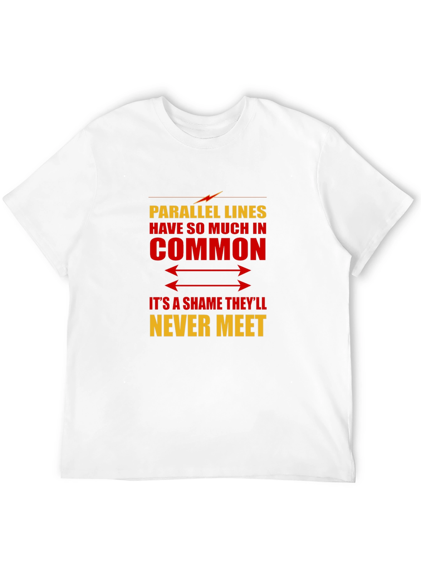 Parallel Lines Humor Graphic T-Shirt
