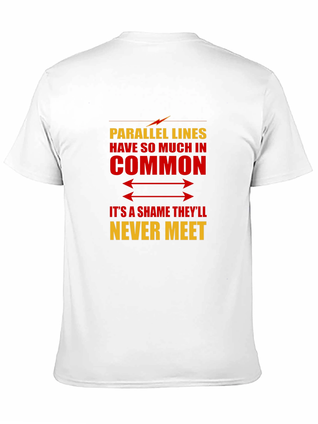 Parallel Lines Humor Graphic T-Shirt