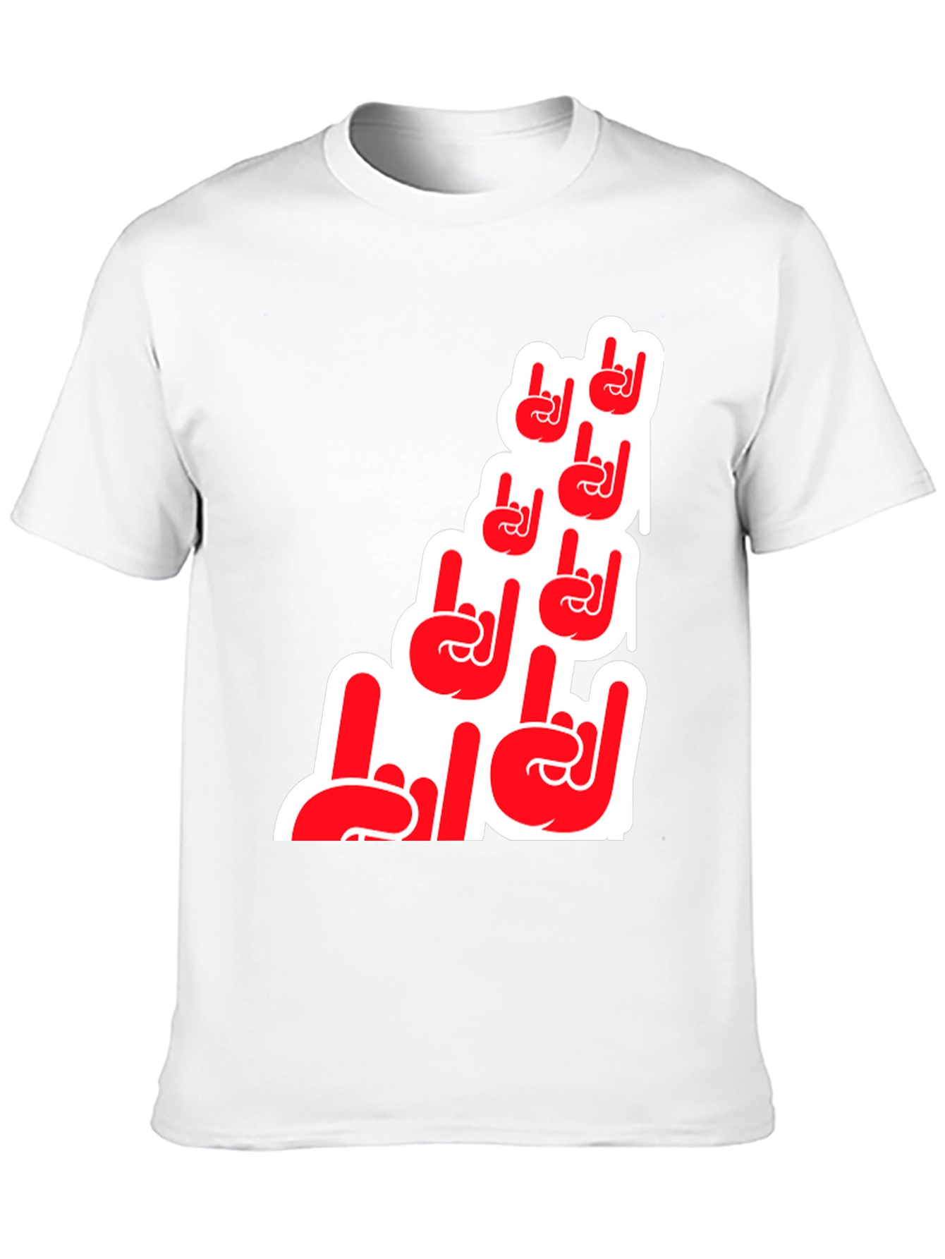 Rock On Hand Graphic T-Shirt - Black