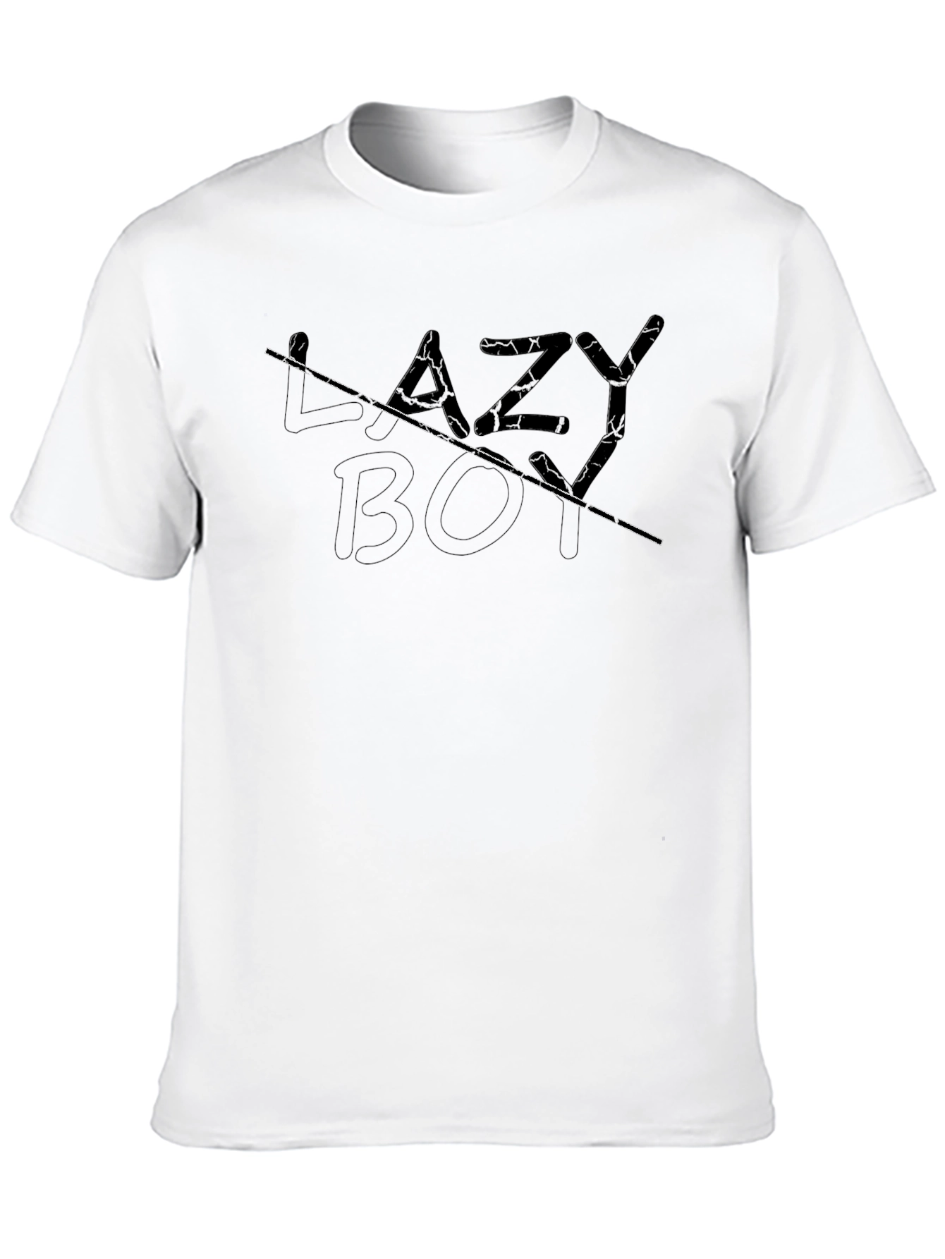 Lazy Boy Graphic Black T-Shirt