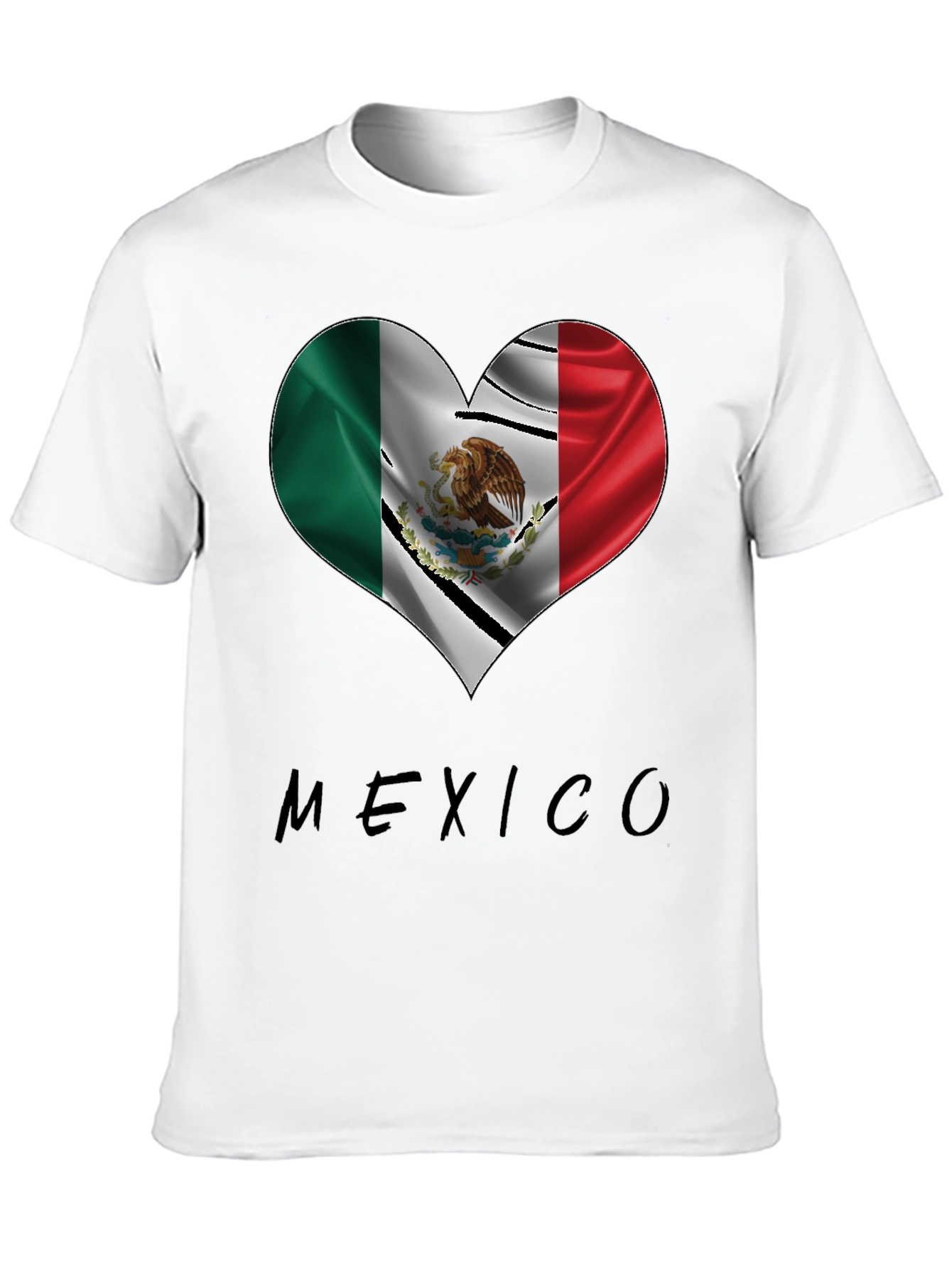 Mexico Heart Flag T-Shirt - Show Your Pride!