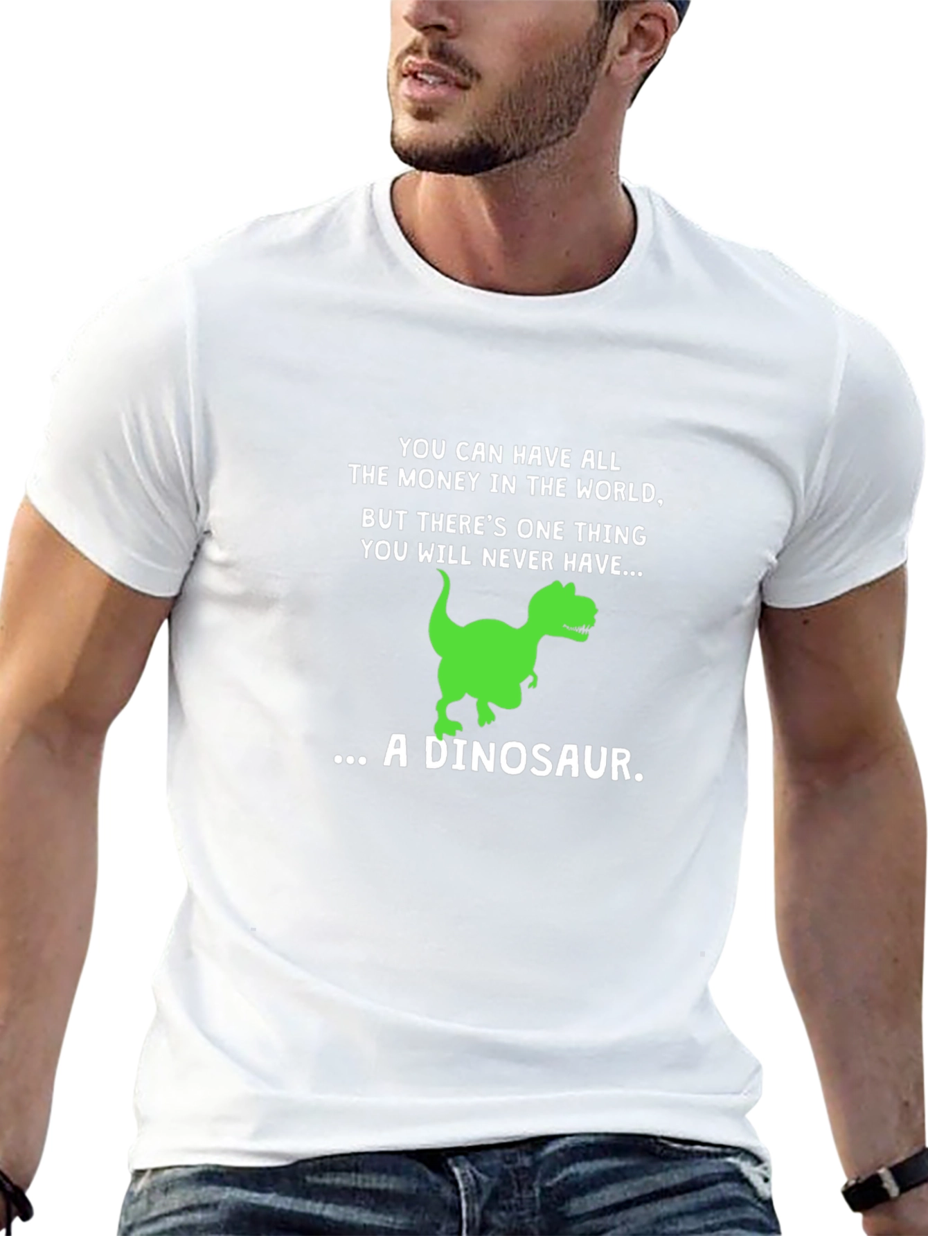 Dinosaur Graphic Tee - Humorous T-Rex T-Shirt