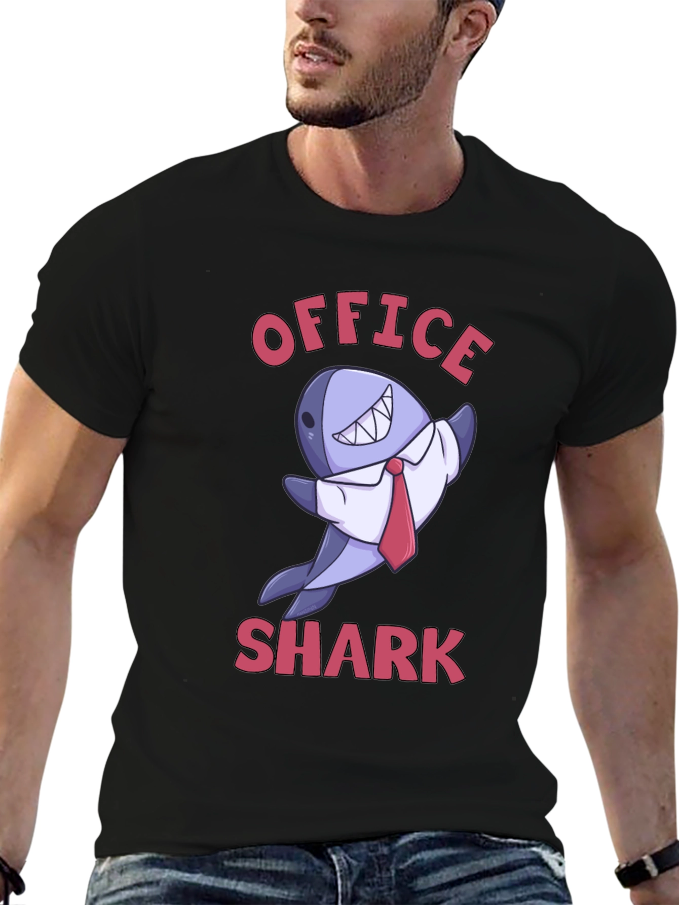 Office Shark Graphic T-Shirt - Funny & Unique!