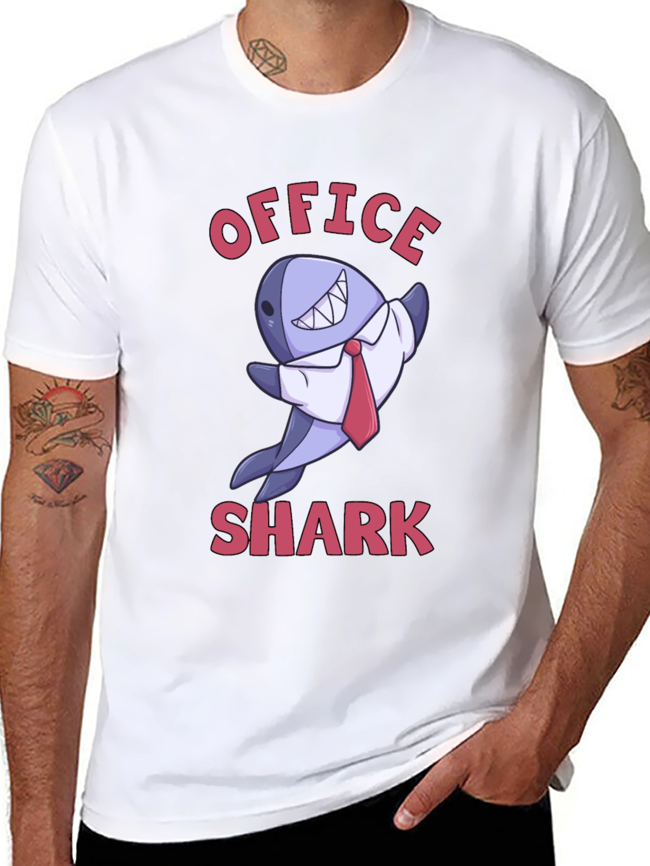 Office Shark Graphic T-Shirt - Funny & Unique!