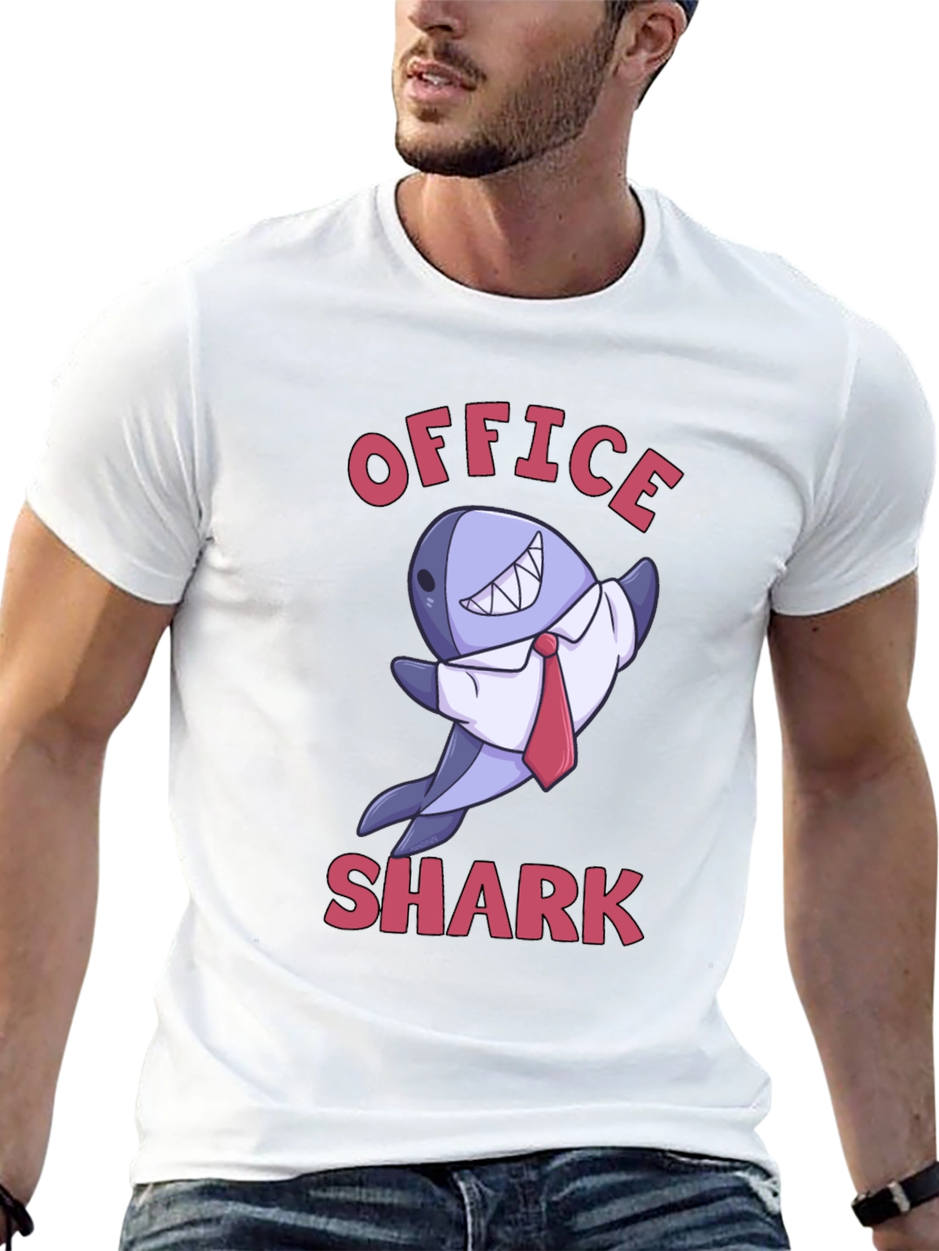 Office Shark Graphic T-Shirt - Funny & Unique!