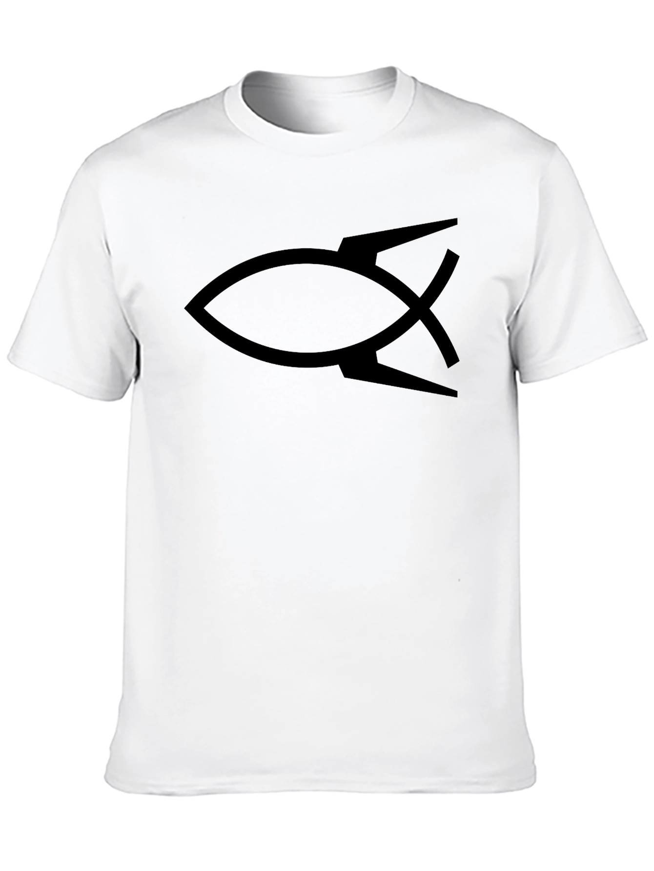 Rocket Fish Graphic Tee - Black Cotton Blend