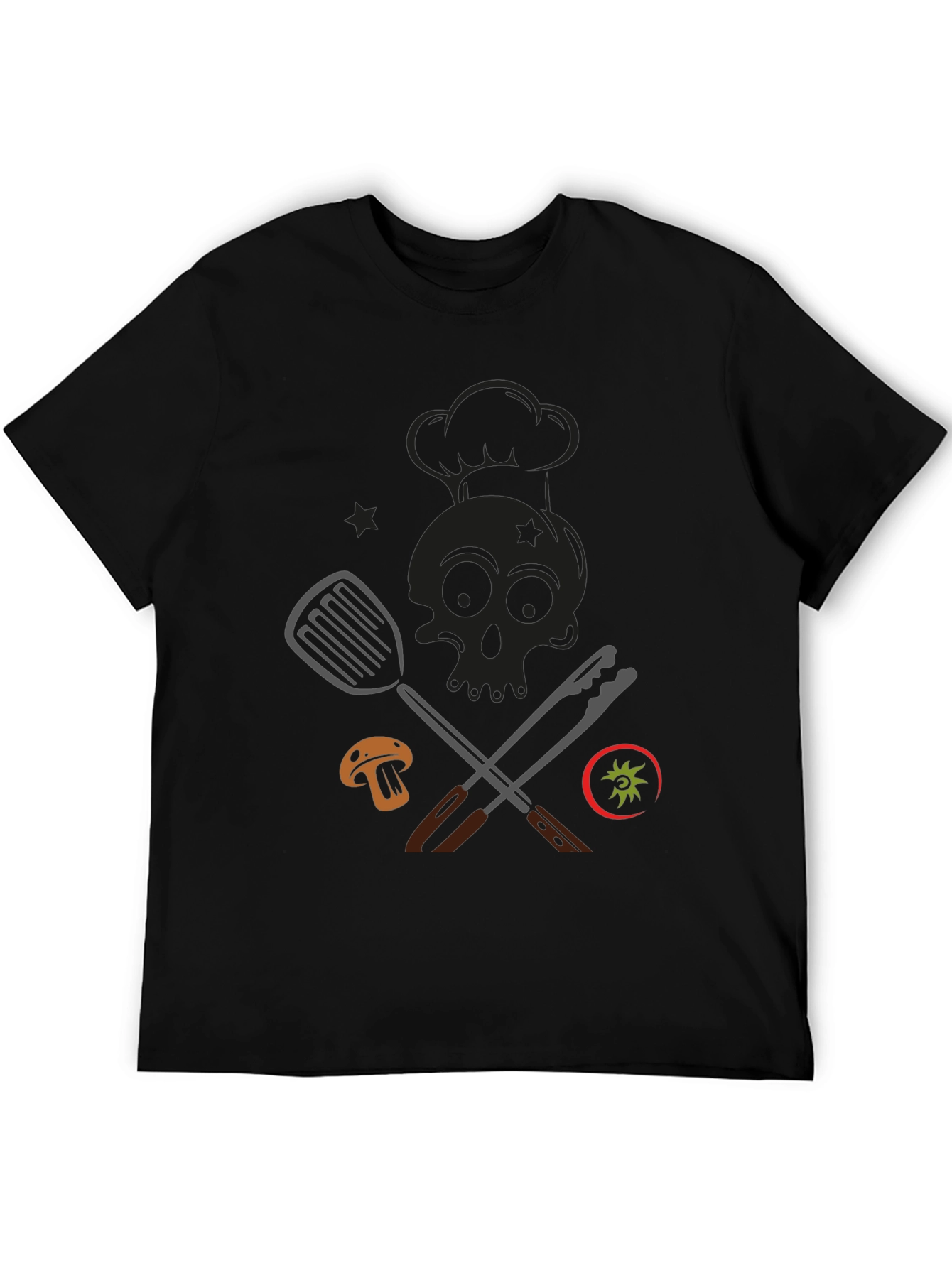Chef Skull Graphic T-Shirt - Culinary Humor