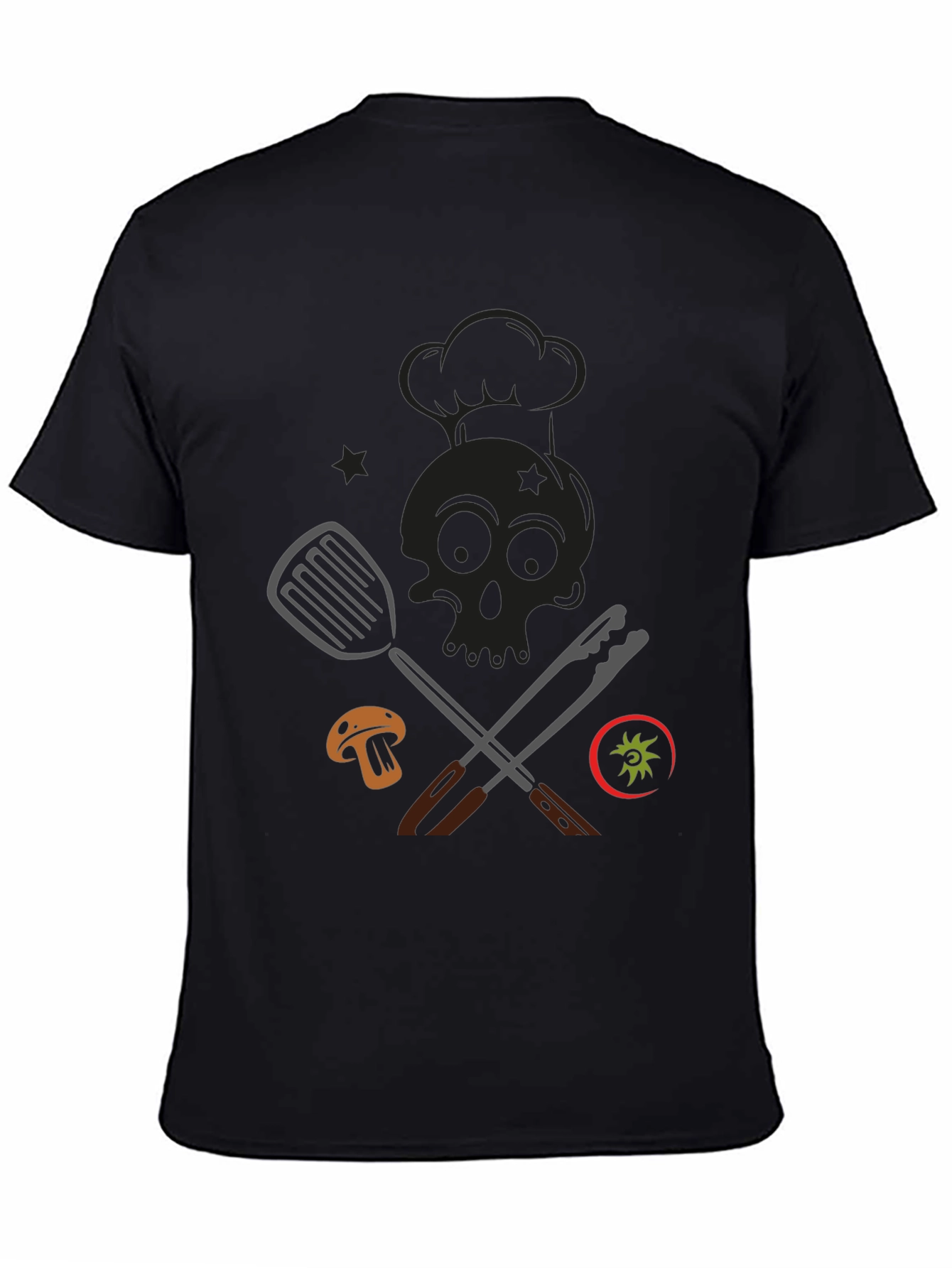Chef Skull Graphic T-Shirt - Culinary Humor