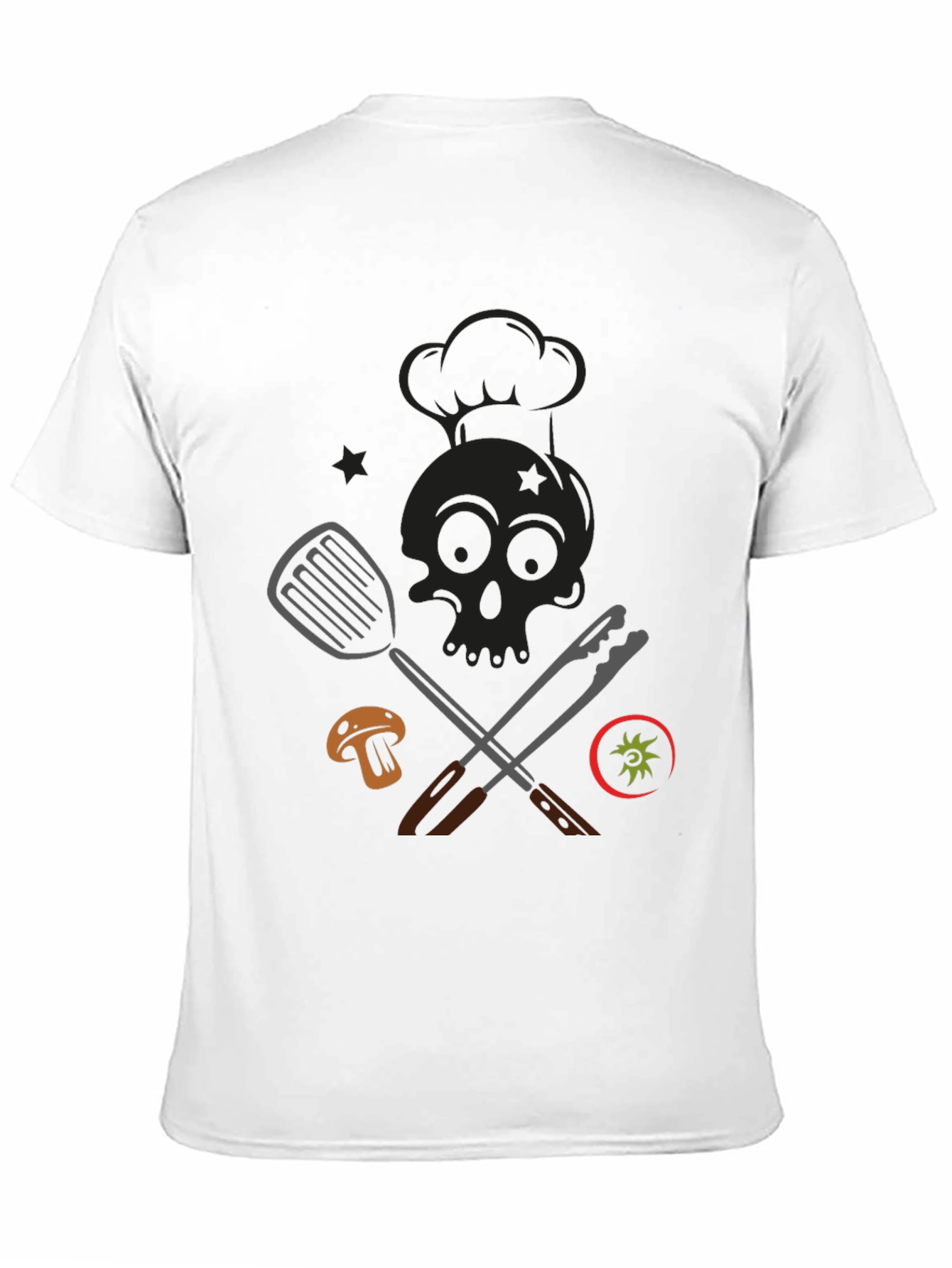 Chef Skull Graphic T-Shirt - Culinary Humor