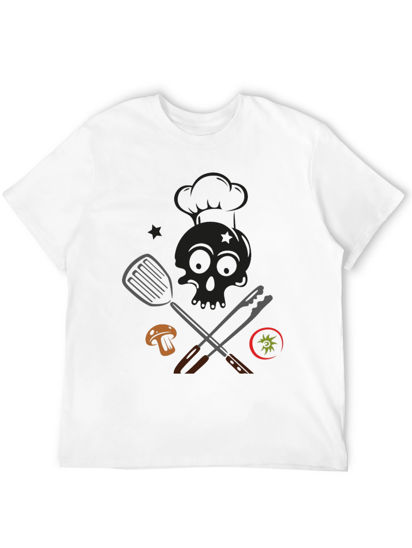 Chef Skull Graphic T-Shirt - Culinary Humor