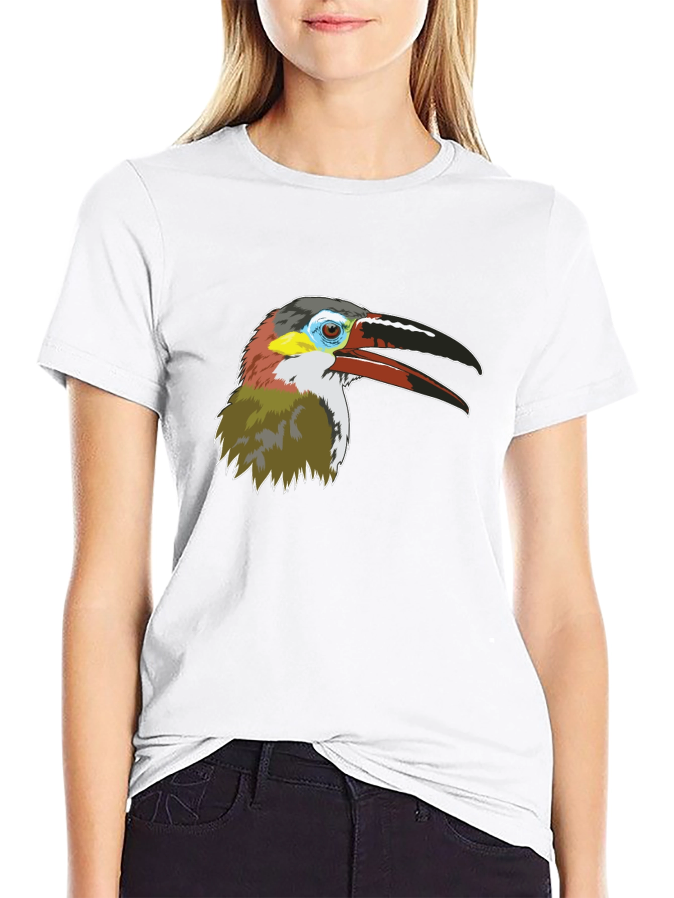 Toucan Bird Graphic Tee - Mens Black T-Shirt