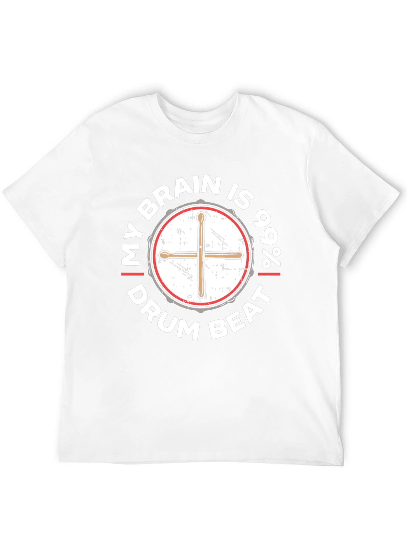 Drum Beat Brain T-Shirt - Musician Tee