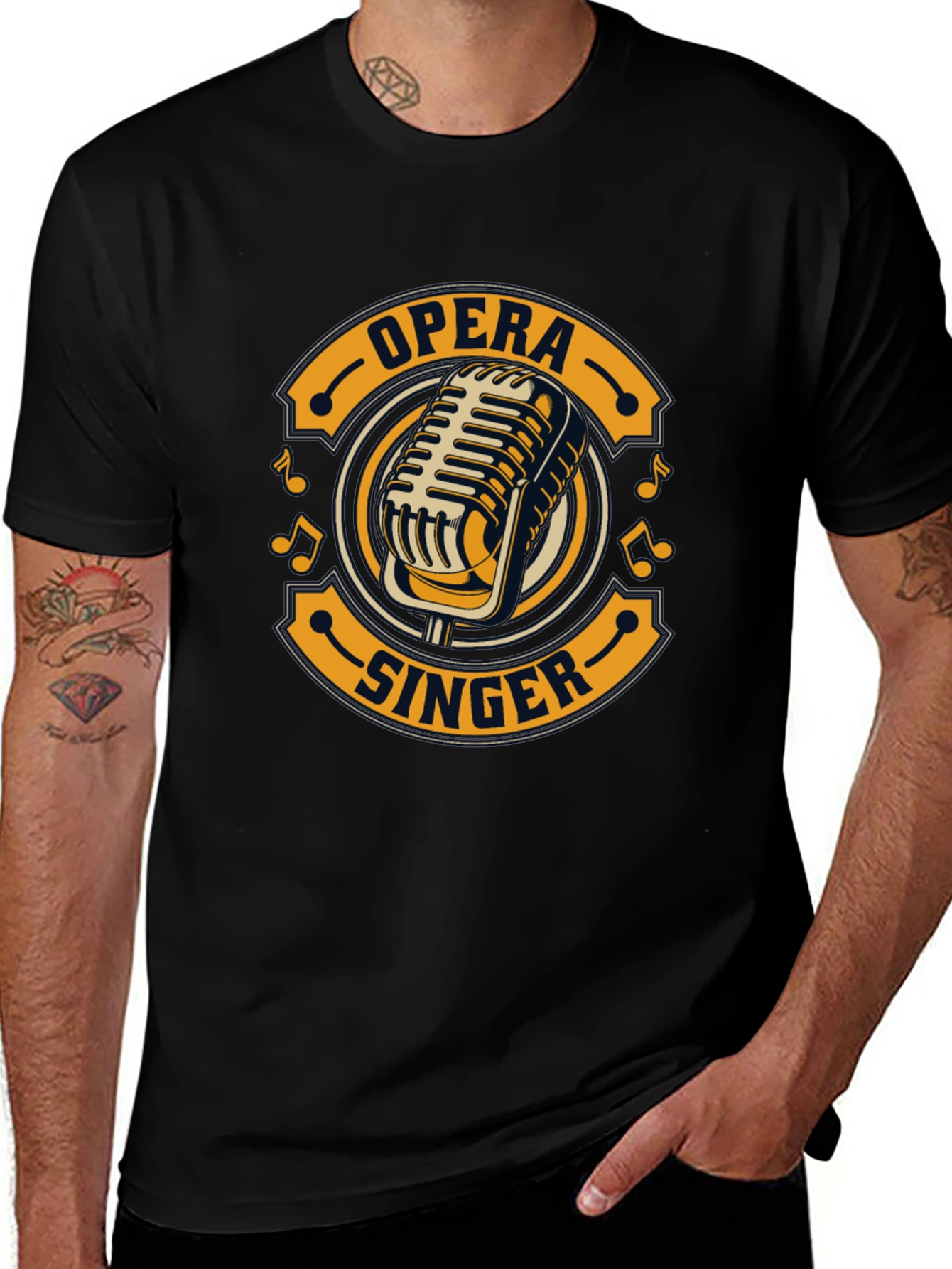 Opera Singer T-Shirt Retro Microphone Tee
