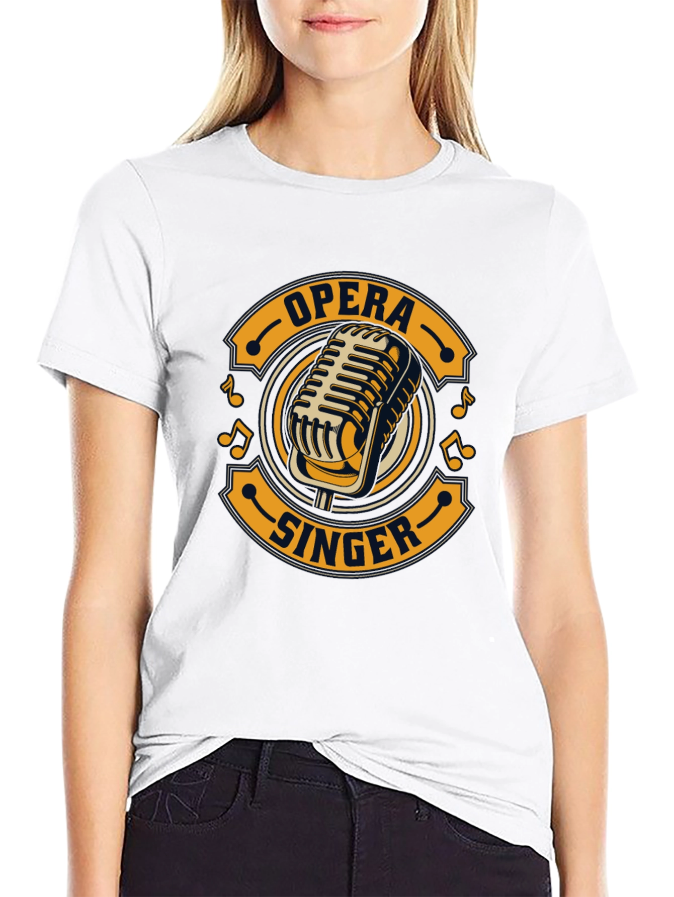 Opera Singer T-Shirt Retro Microphone Tee