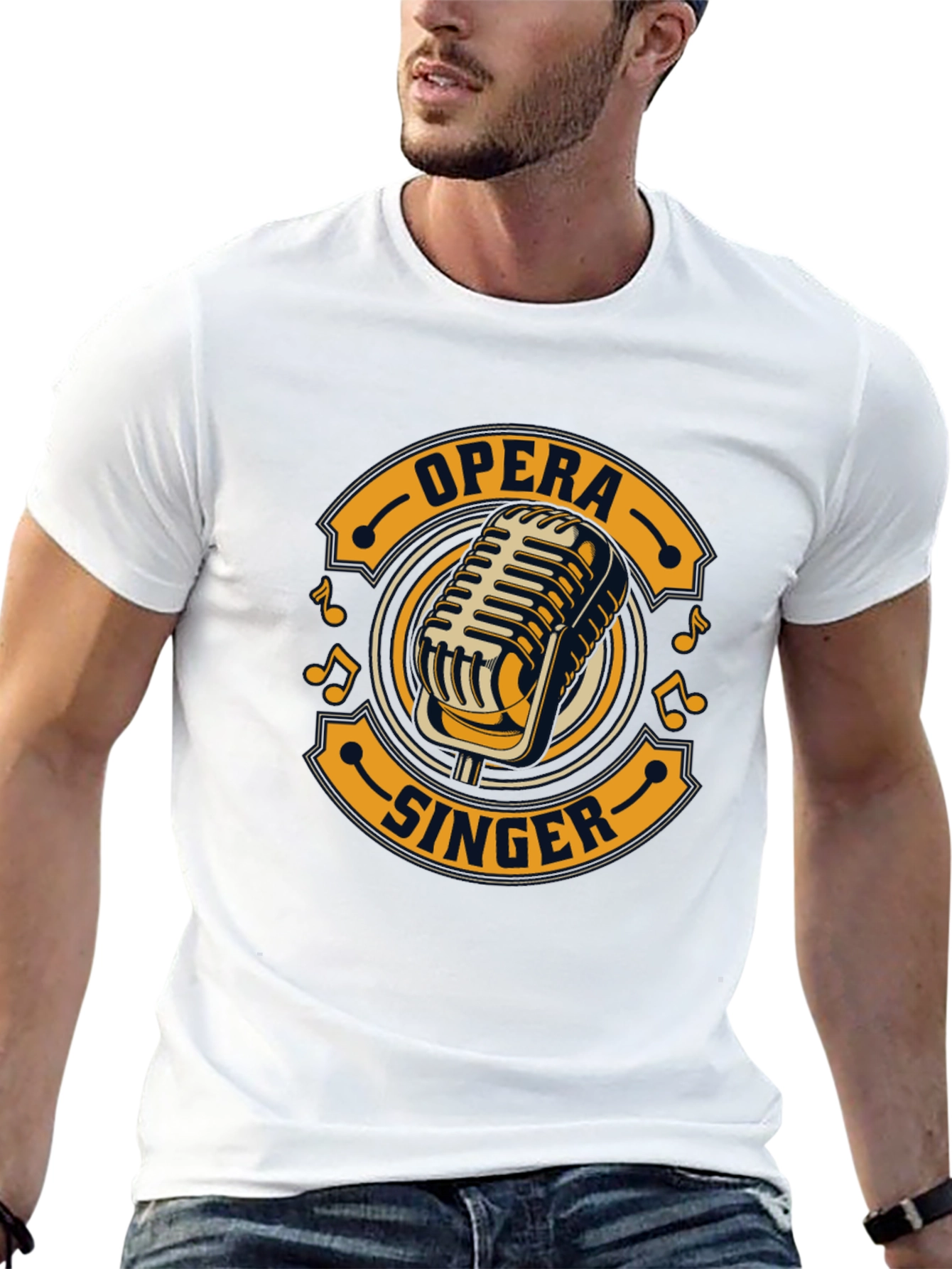 Opera Singer T-Shirt Retro Microphone Tee