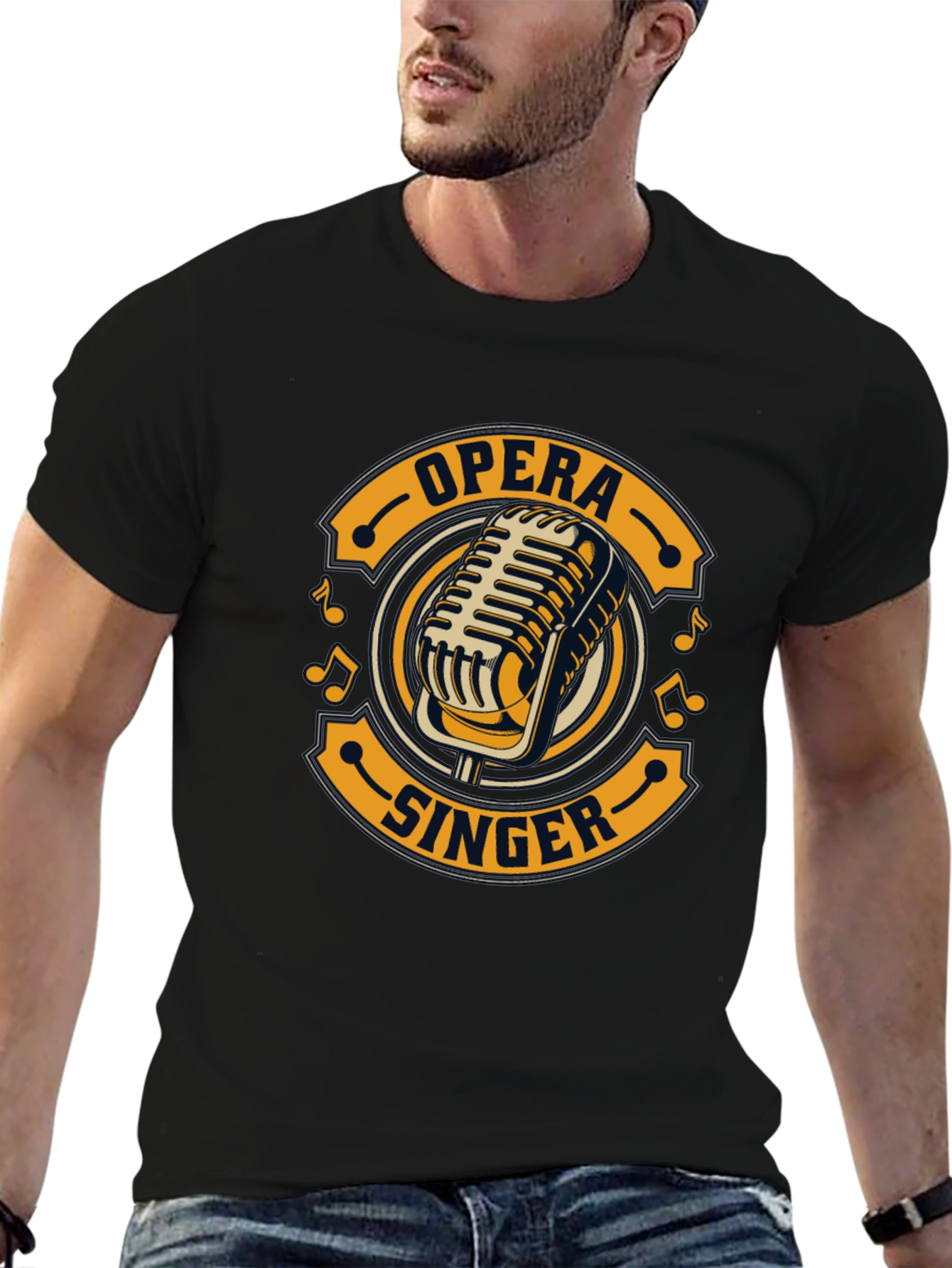Opera Singer T-Shirt Retro Microphone Tee