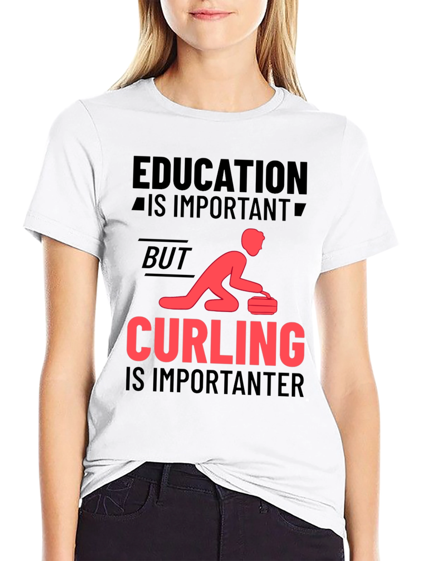 Education Important? Curling Importanter T-Shirt
