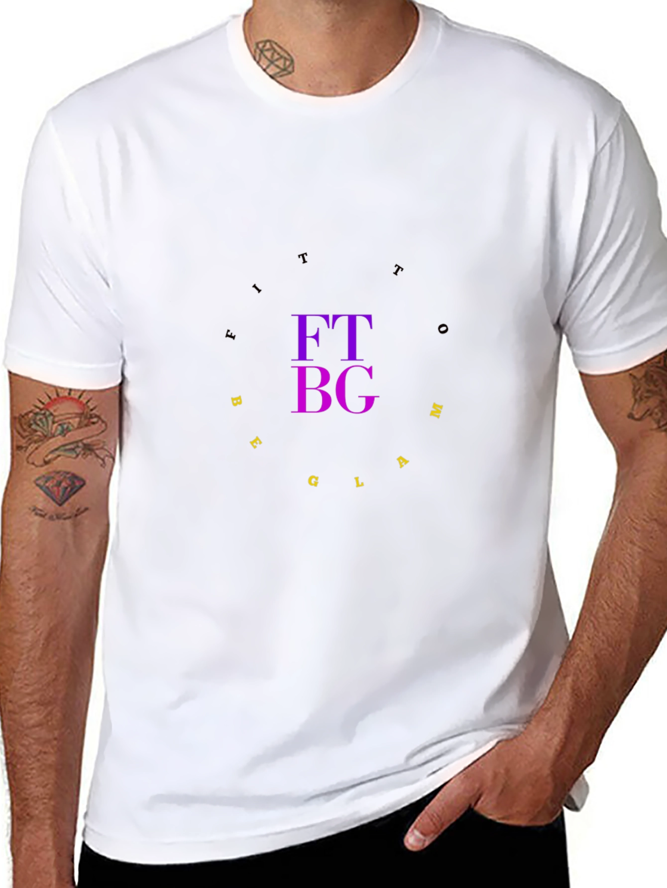 FTBG Glam T-Shirt - Stylish Black Tee
