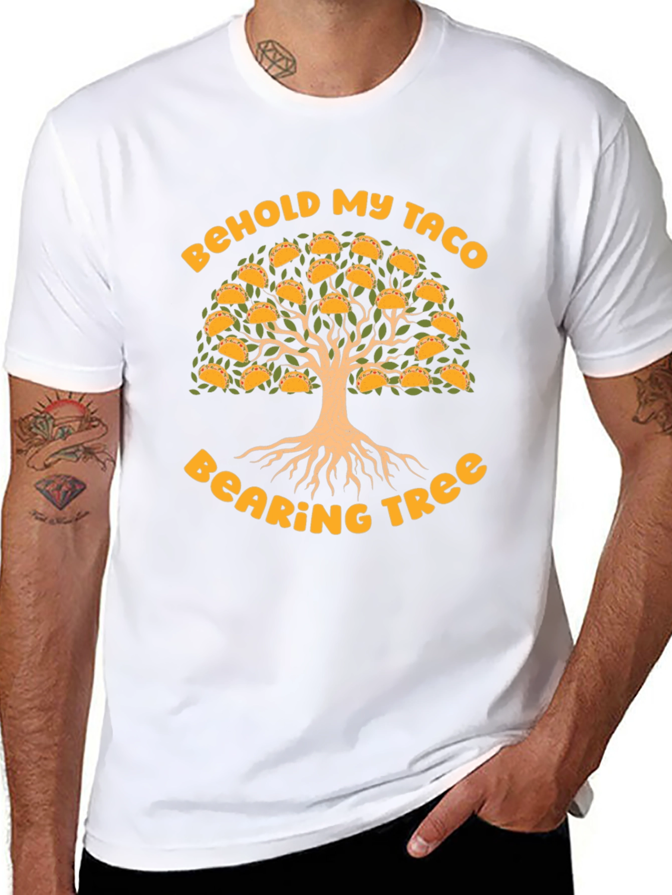 Behold My Taco Bearing Tree Graphic T-Shirt