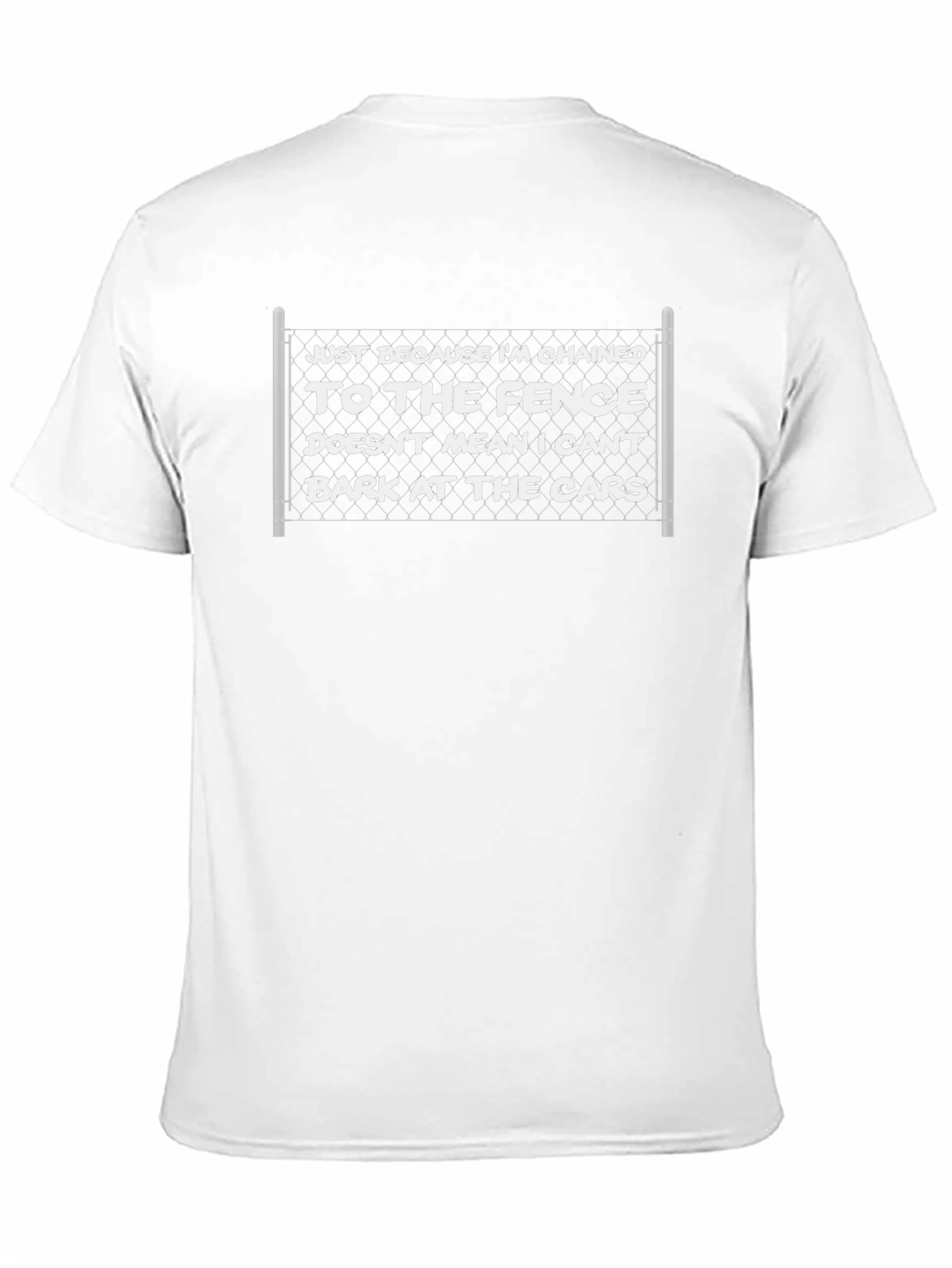 Chained to the Fence Funny T-Shirt