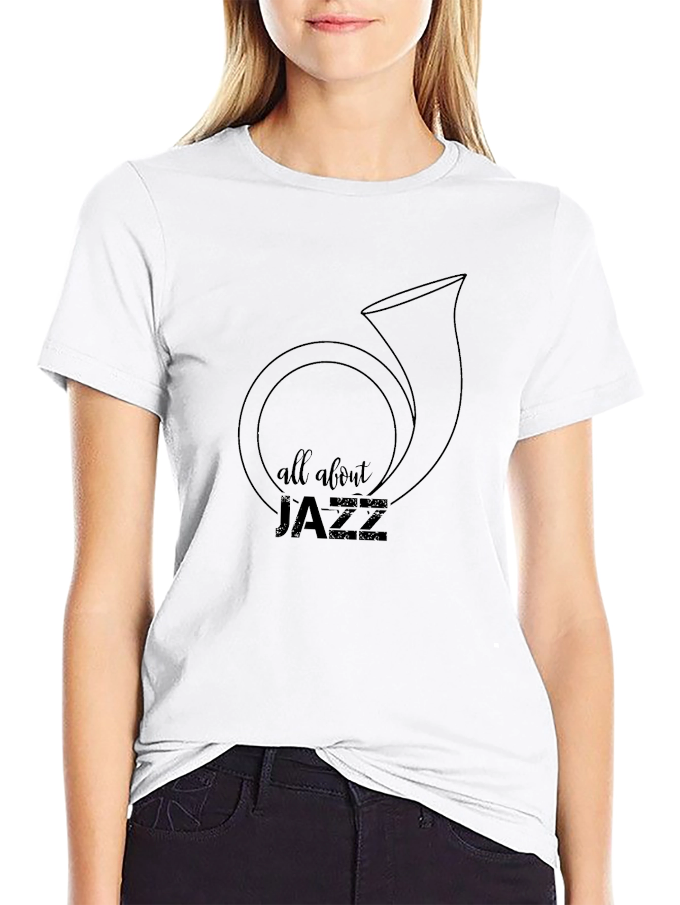 All About Jazz Graphic T-Shirt - Classic Style