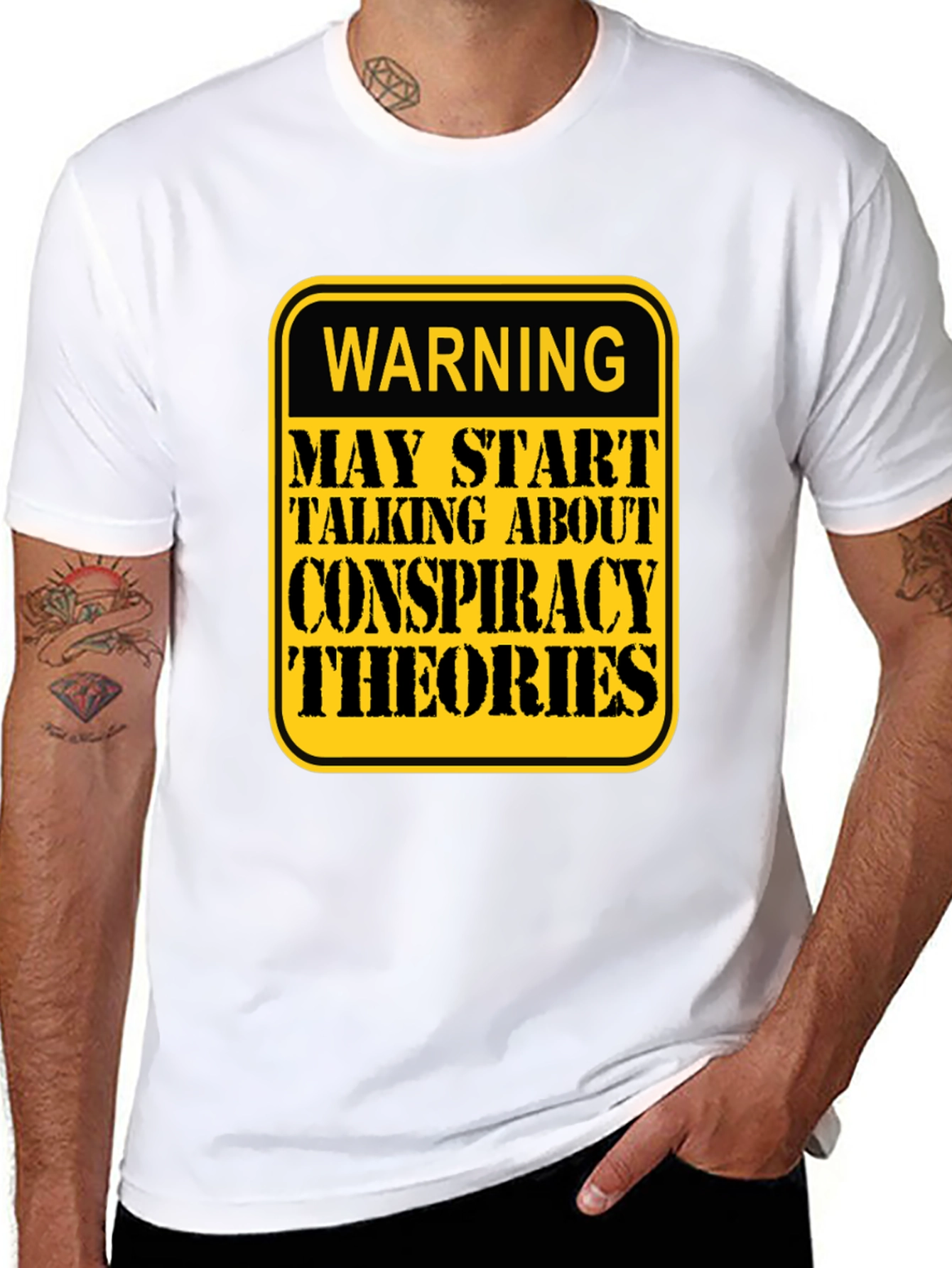 Conspiracy Theories Warning T-Shirt - Funny Graphic Tee