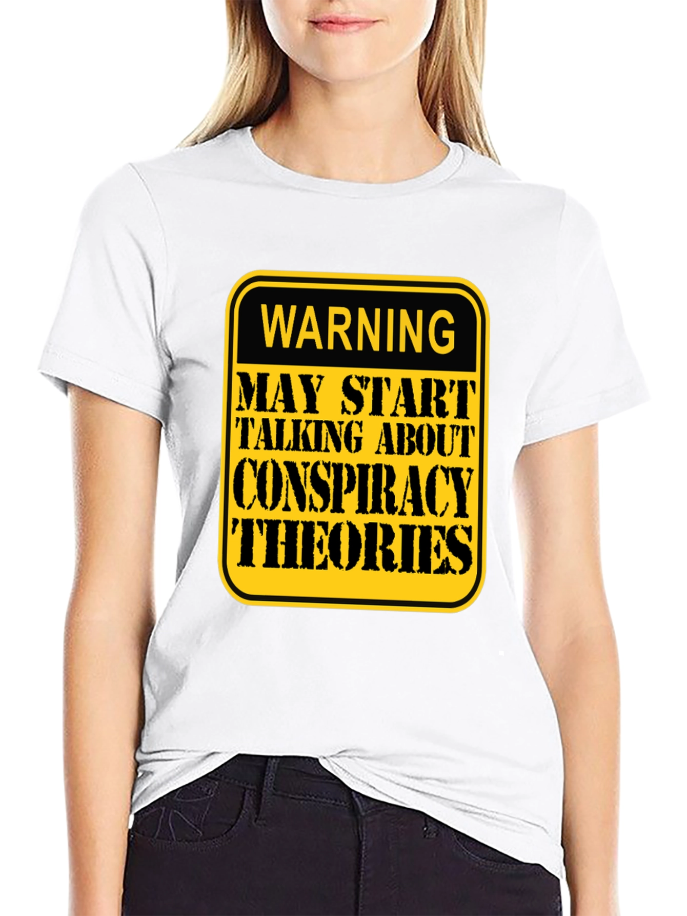 Conspiracy Theories Warning T-Shirt - Funny Graphic Tee
