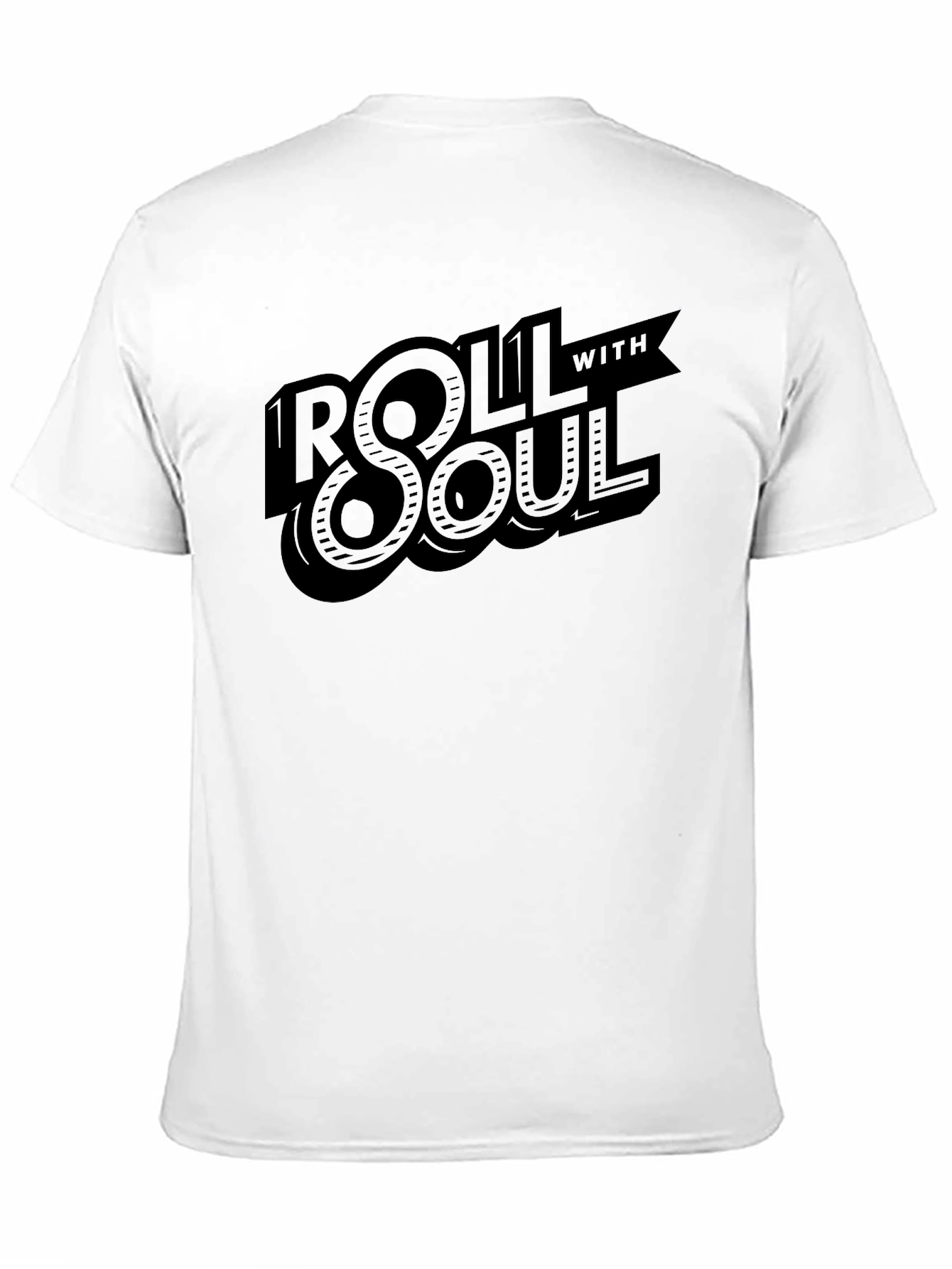 Roll With Soul Graphic Tee - Stylish Black T-Shirt