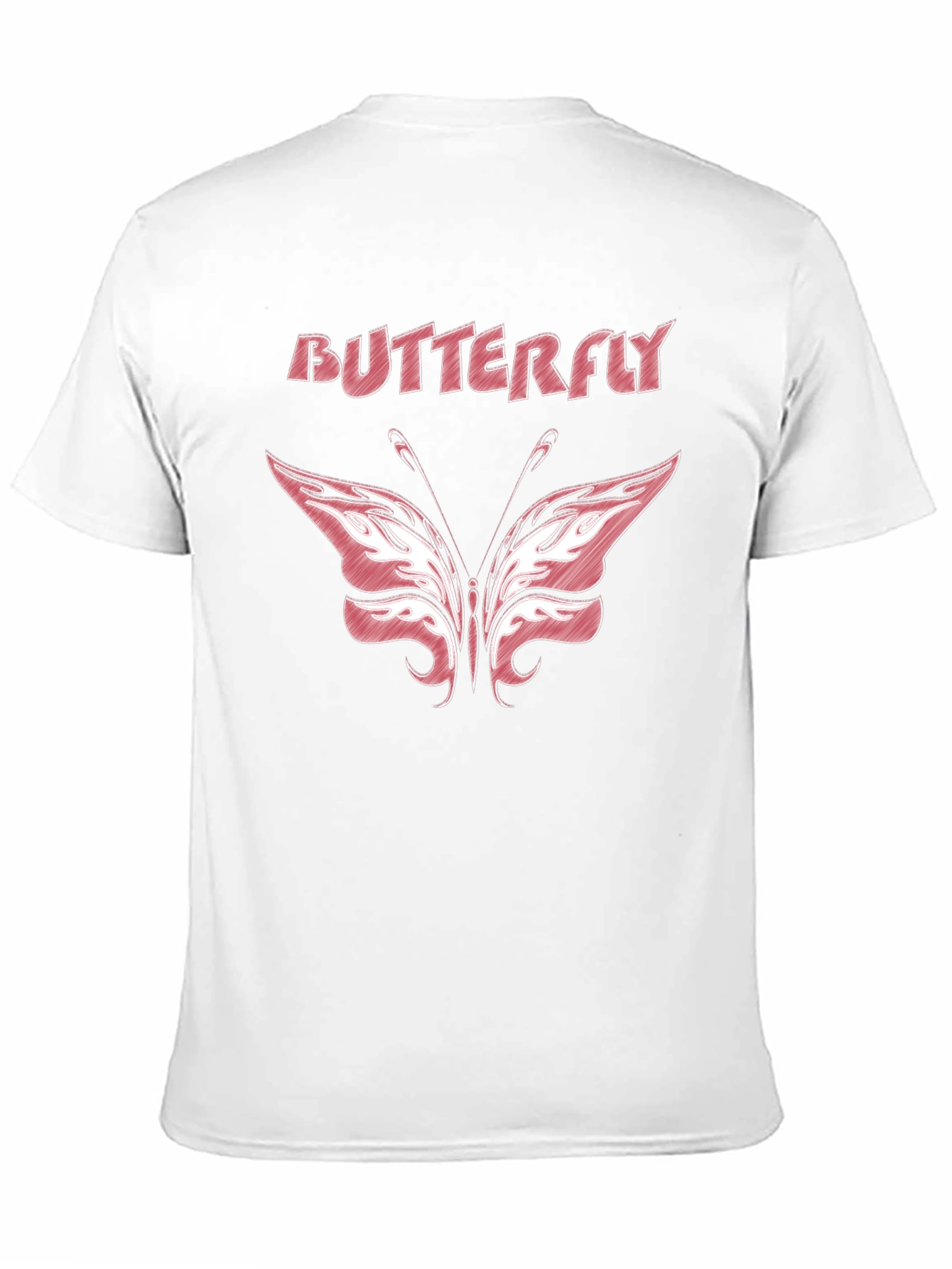 Butterfly Graphic Tee - Stylish Black T-Shirt
