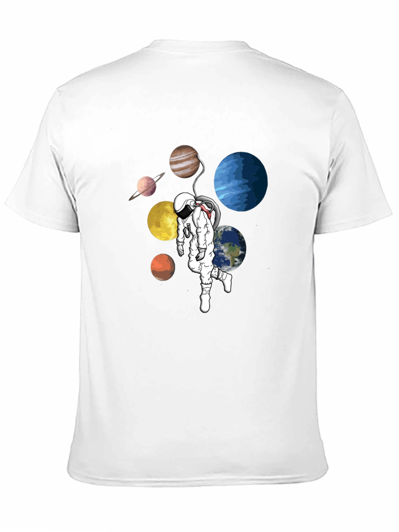 Planetary Astronaut Black T-Shirt