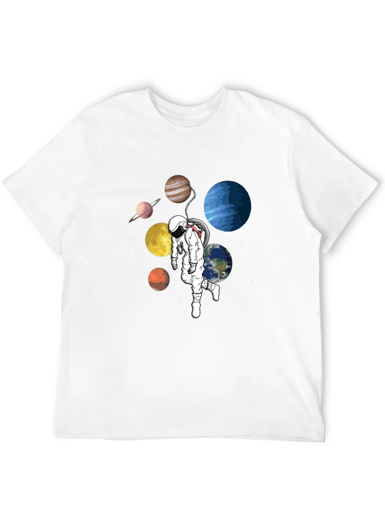 Planetary Astronaut Black T-Shirt