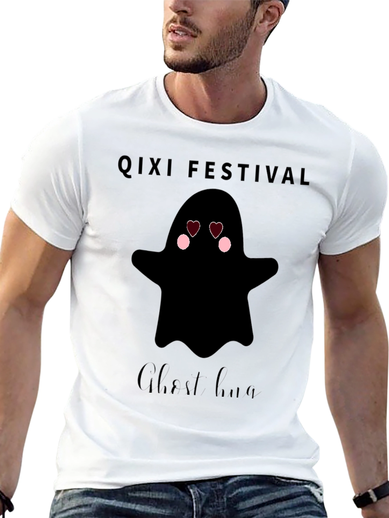Qixi Festival Ghost Hug T-Shirt
