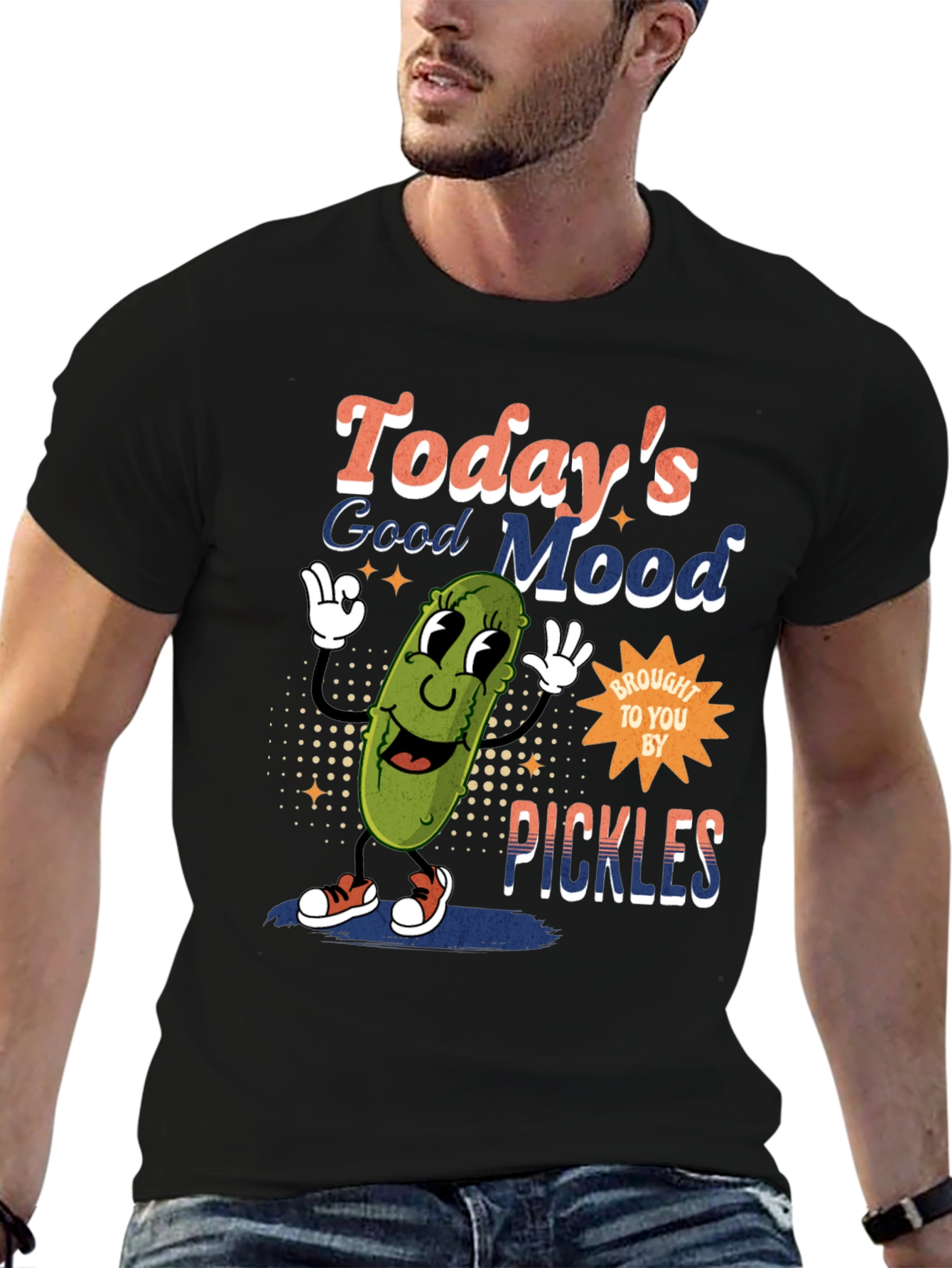 Funny Pickle Graphic T-Shirt - Todays Good Mood