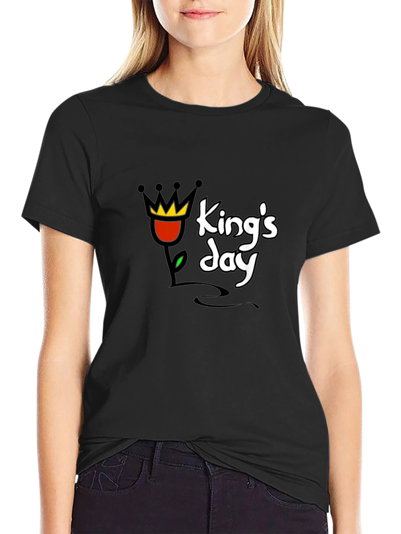 Kings Day Graphic T-Shirt - Black