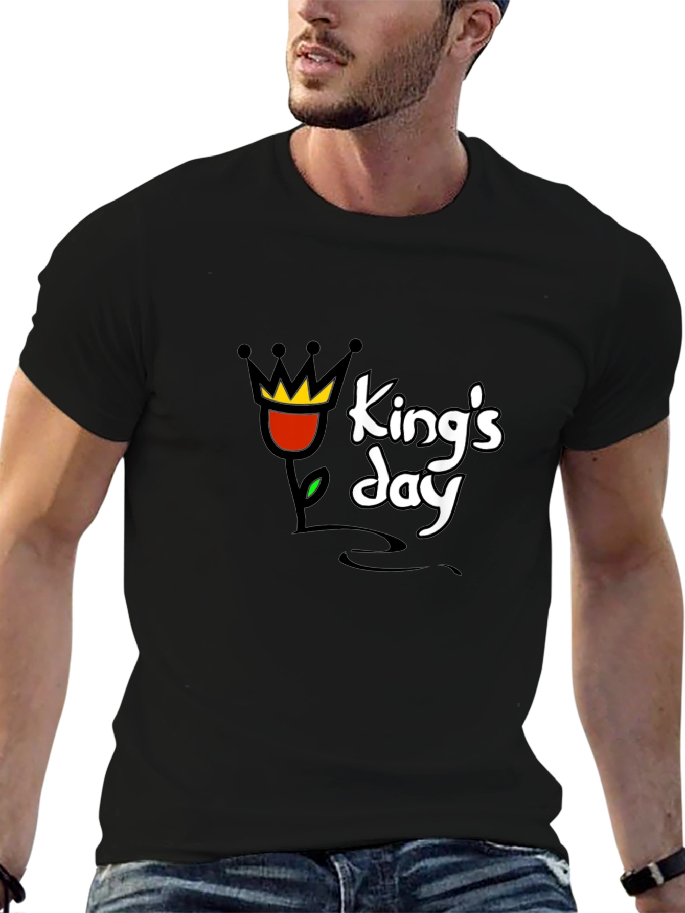 Kings Day Graphic T-Shirt - Black