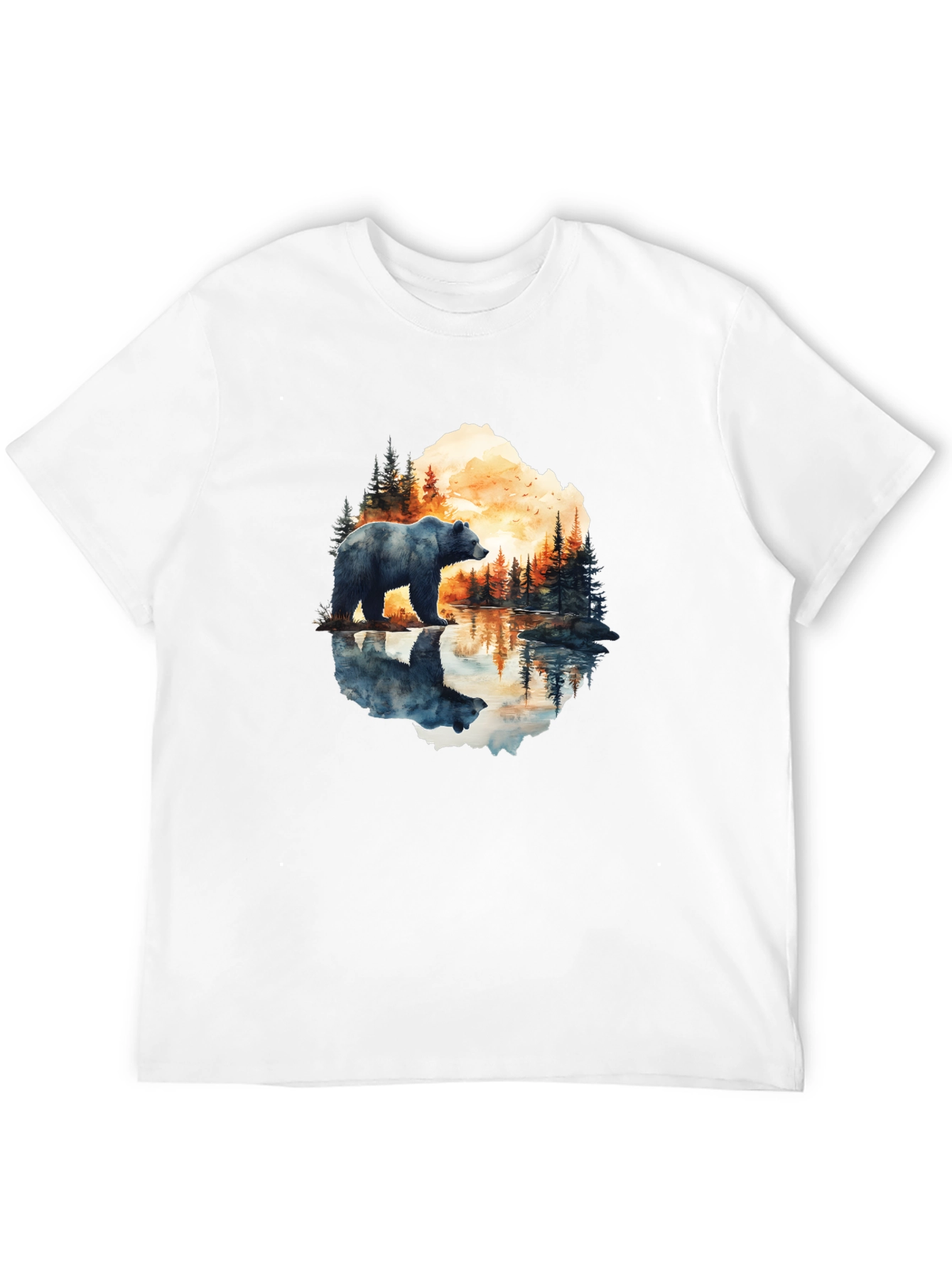 Bear Reflection Graphic Tee