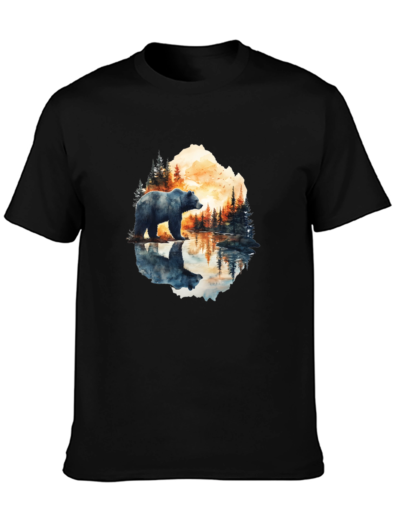 Bear Reflection Graphic Tee