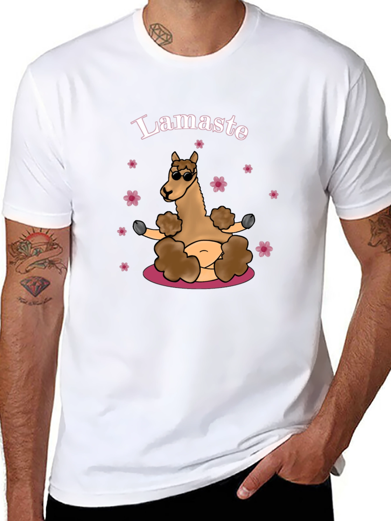 Lamaste Yoga Llama Graphic T-Shirt