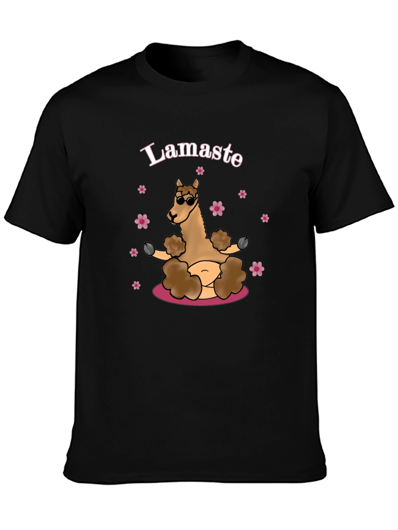 Lamaste Yoga Llama Graphic T-Shirt