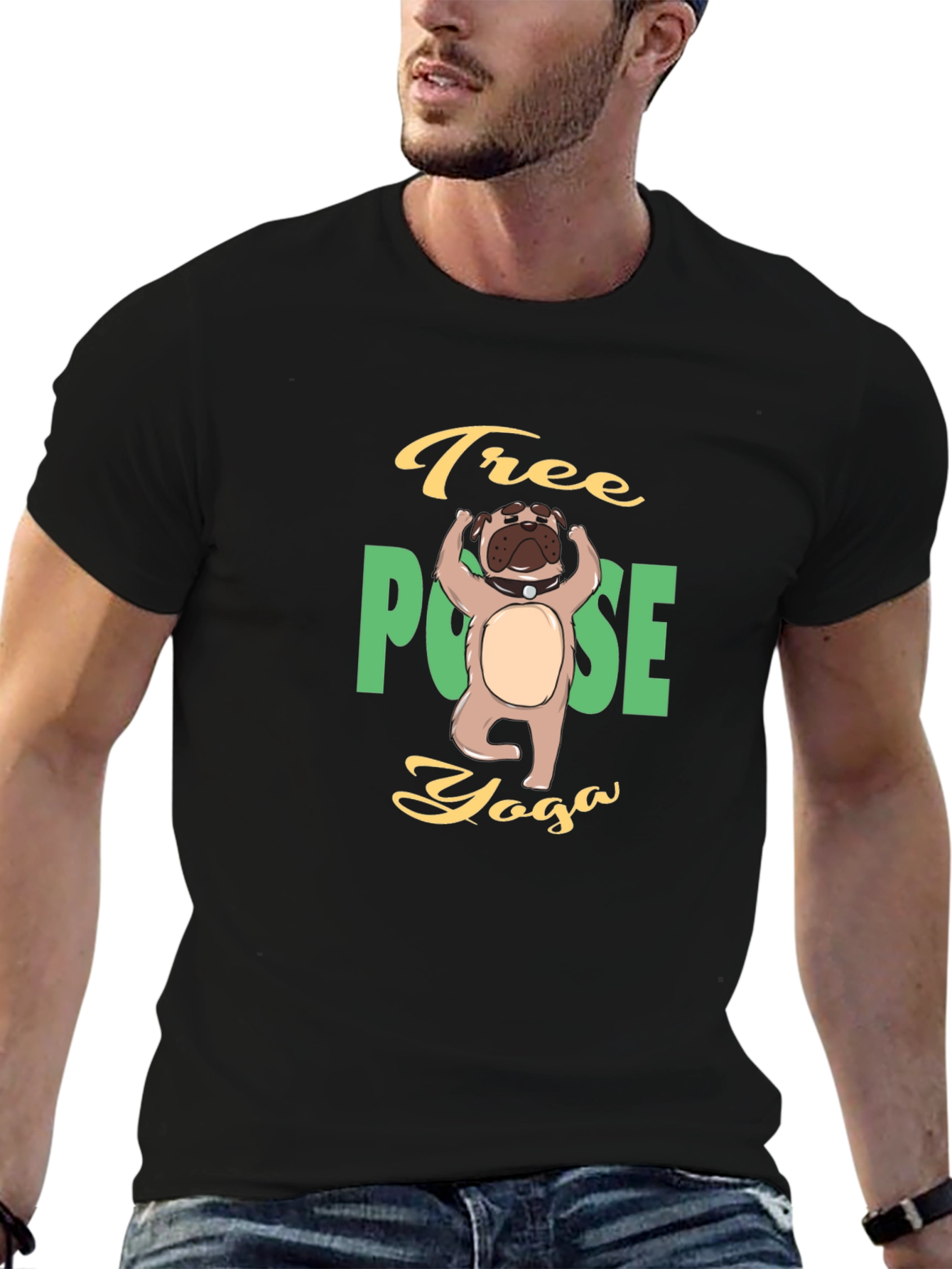 Yoga Dog T-Shirt - Tree Pose Yoga