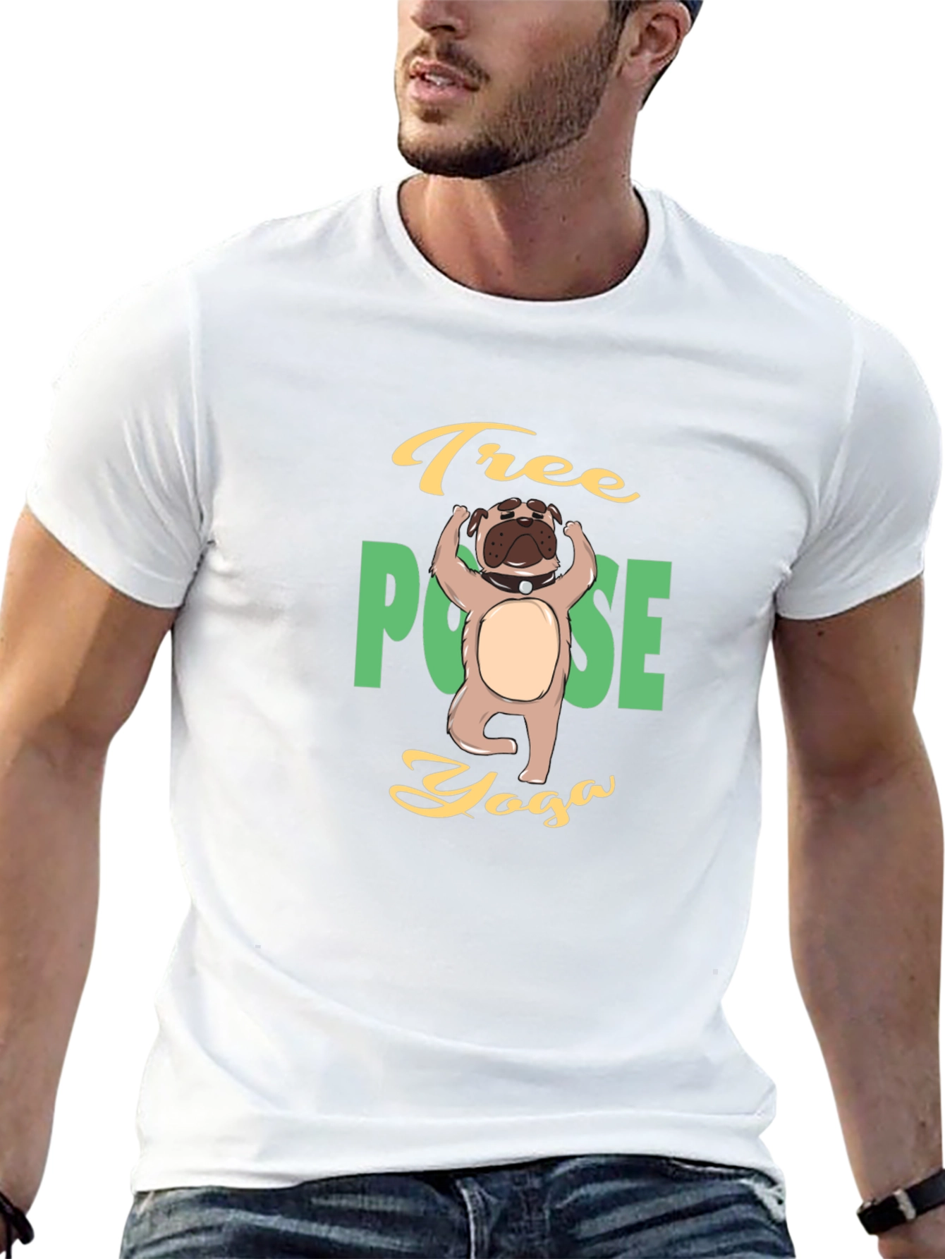 Yoga Dog T-Shirt - Tree Pose Yoga