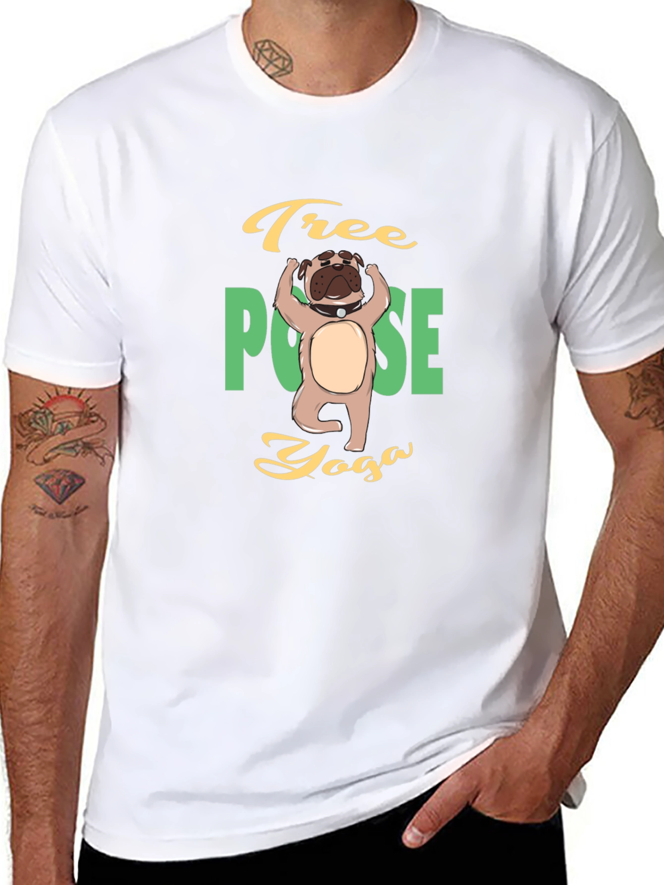 Yoga Dog T-Shirt - Tree Pose Yoga